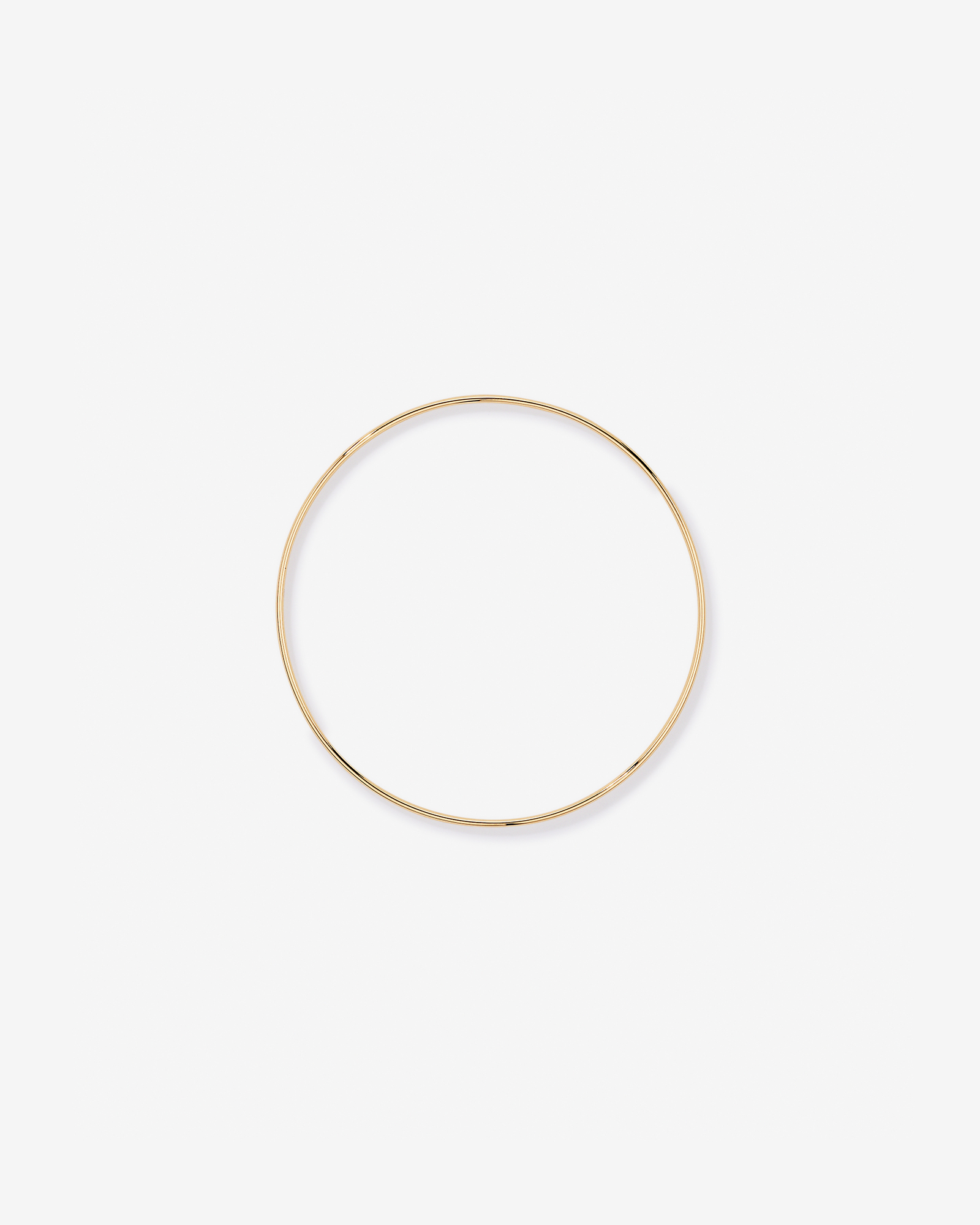 Slim Round Bangle in 10kt Yellow Gold