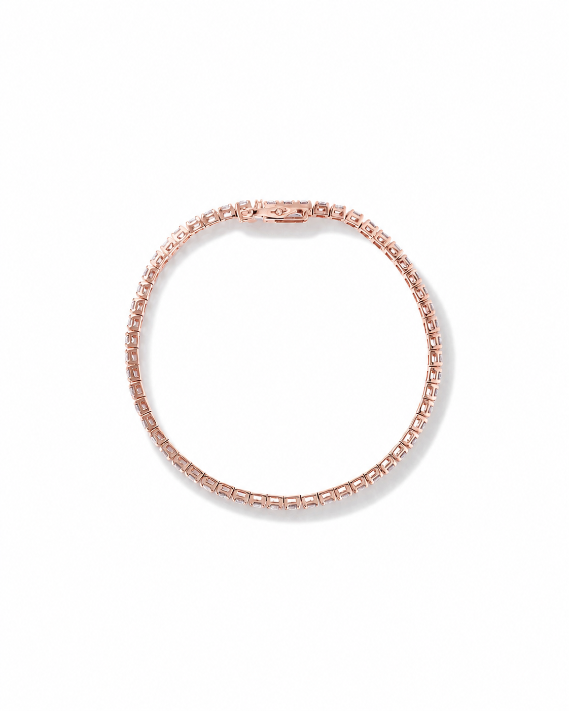 4.92 Carat TW Diamond Tennis Bracelet in 10kt Rose Gold