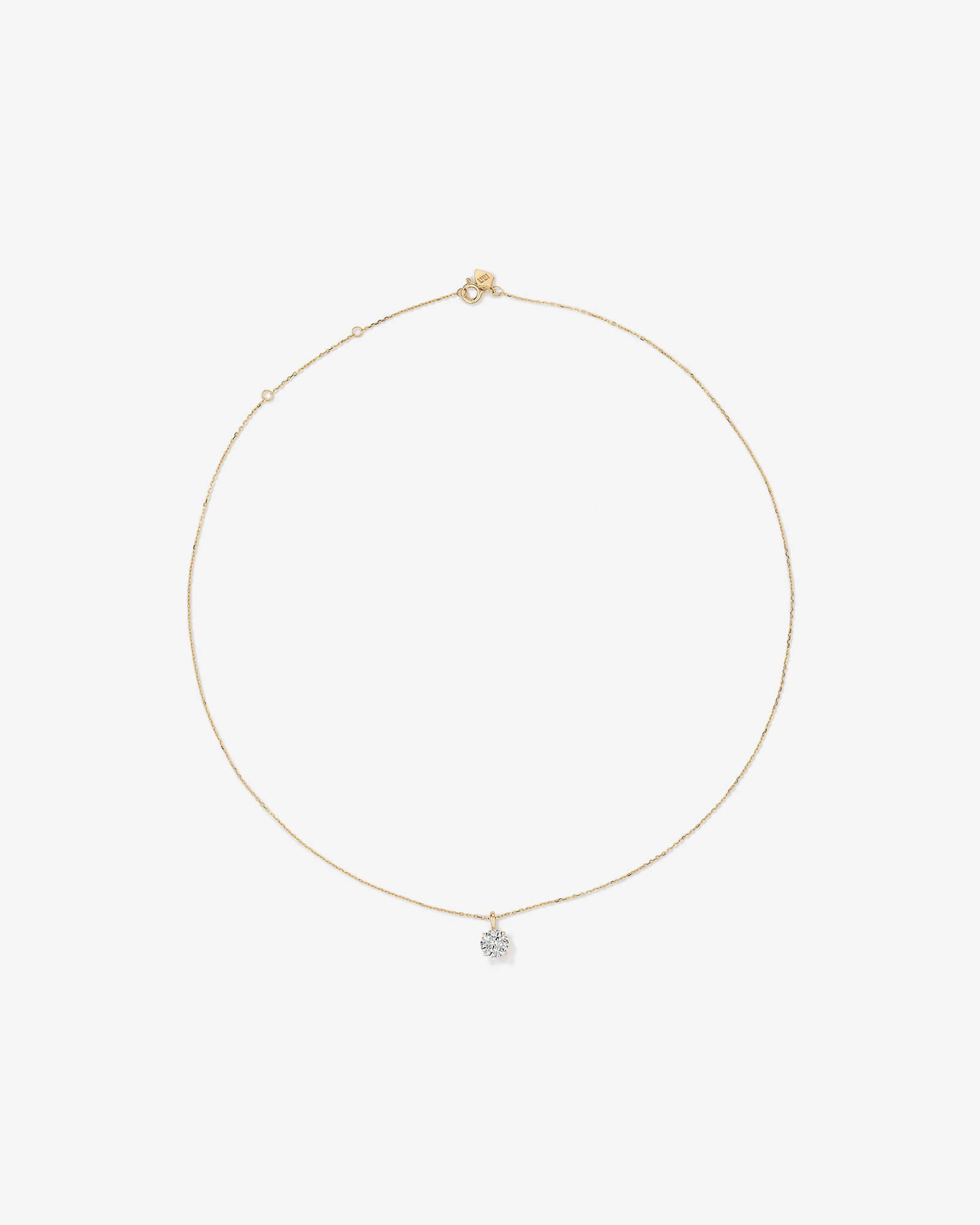 1.00 Carat TW Diamond Solitaire Pendant in 18kt Yellow Gold