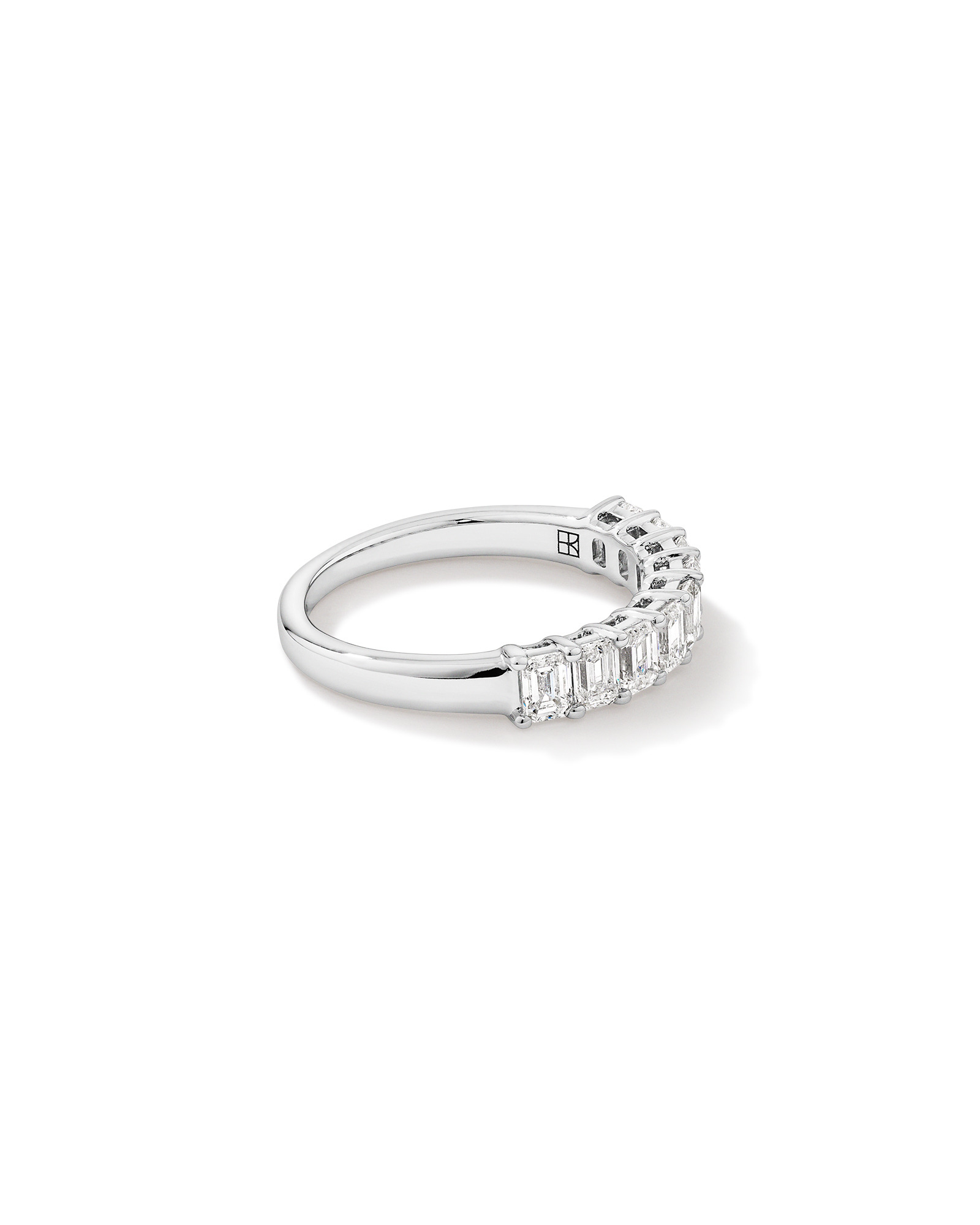 1.17 Carat TW Emerald Cut Laboratory-Grown Diamond Wedding Band in 14kt Gold