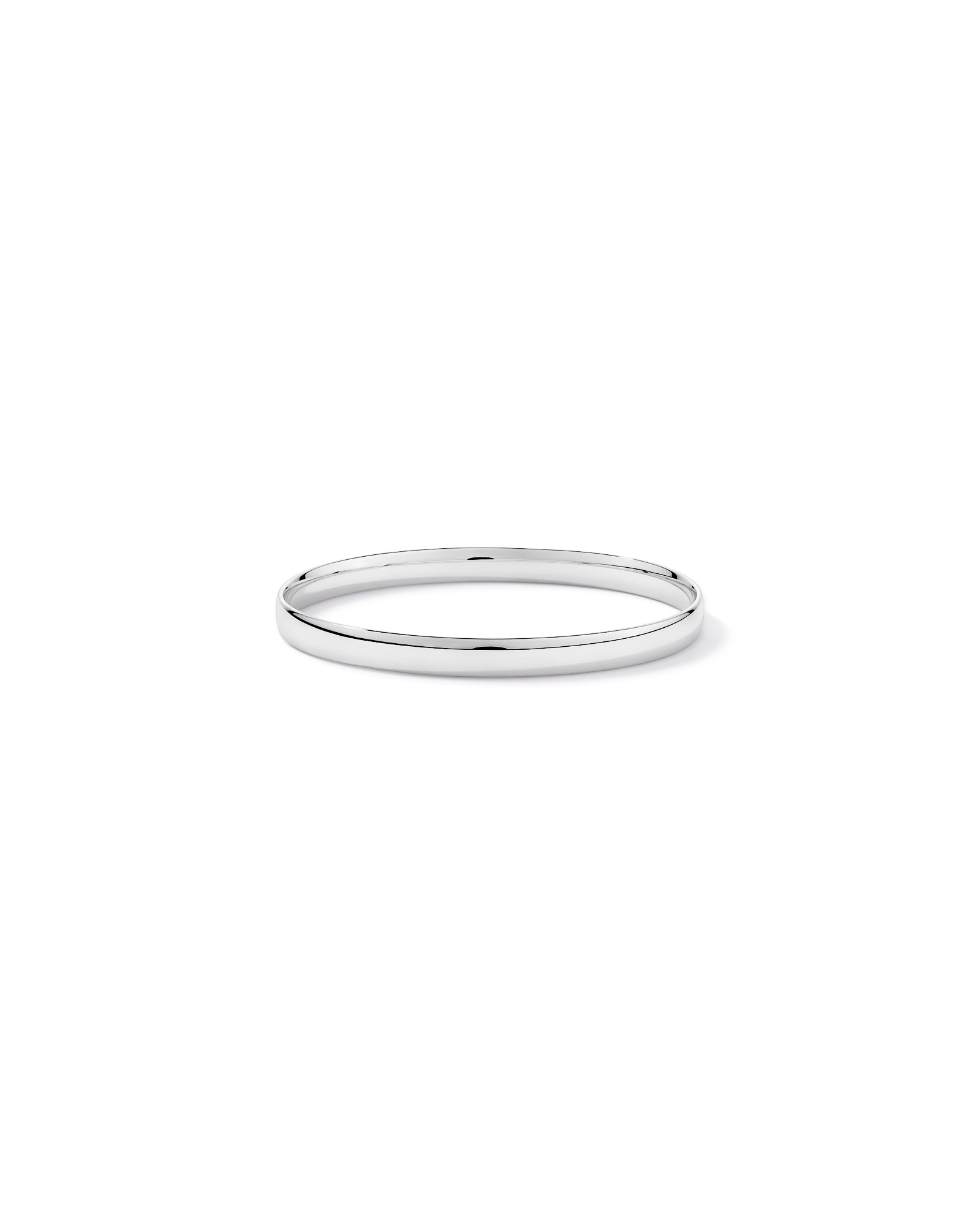 65mm Solid Oval Bold Bangle in Sterling Silver