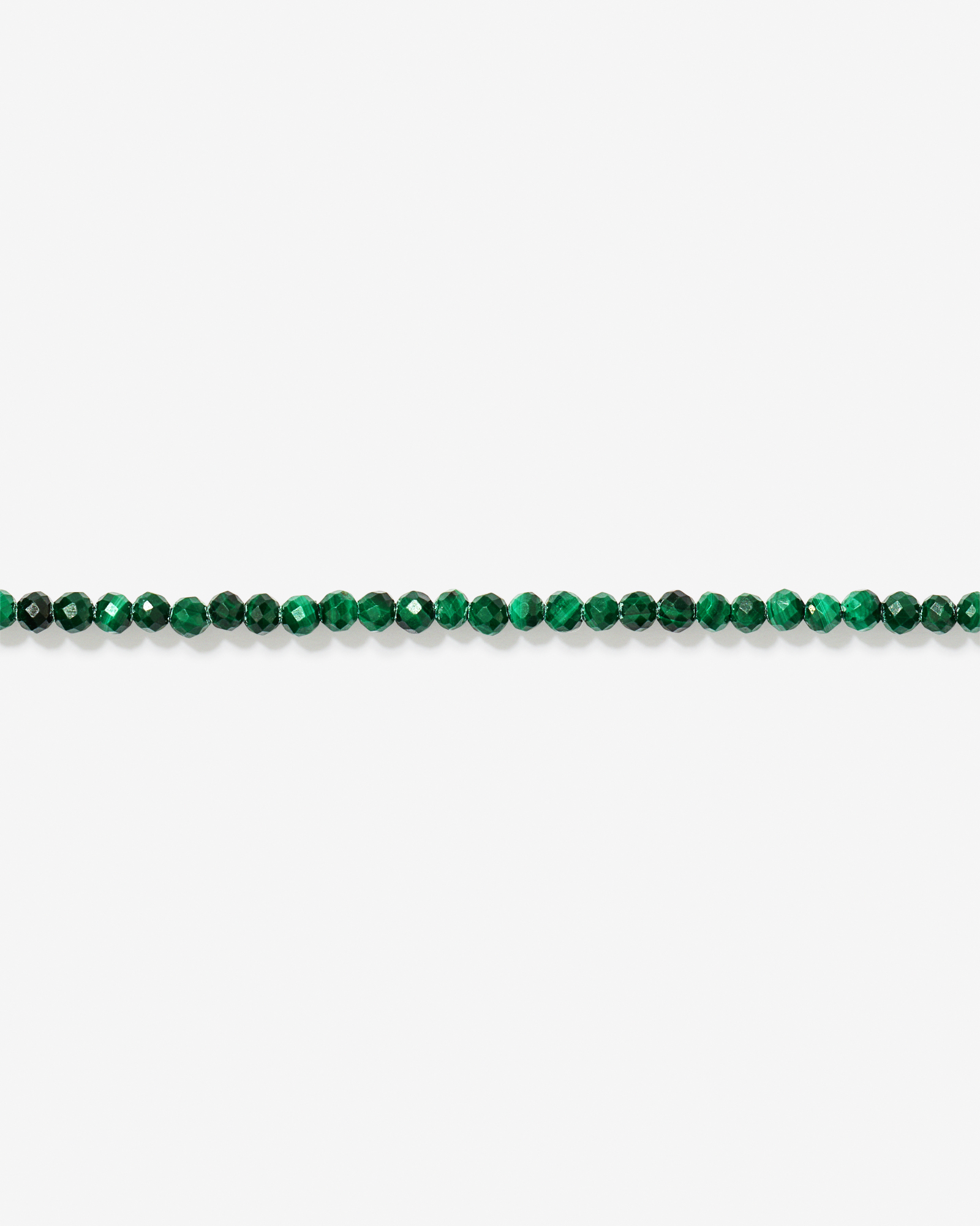 Malachite Bead Bracelet in 10kt Yellow Gold