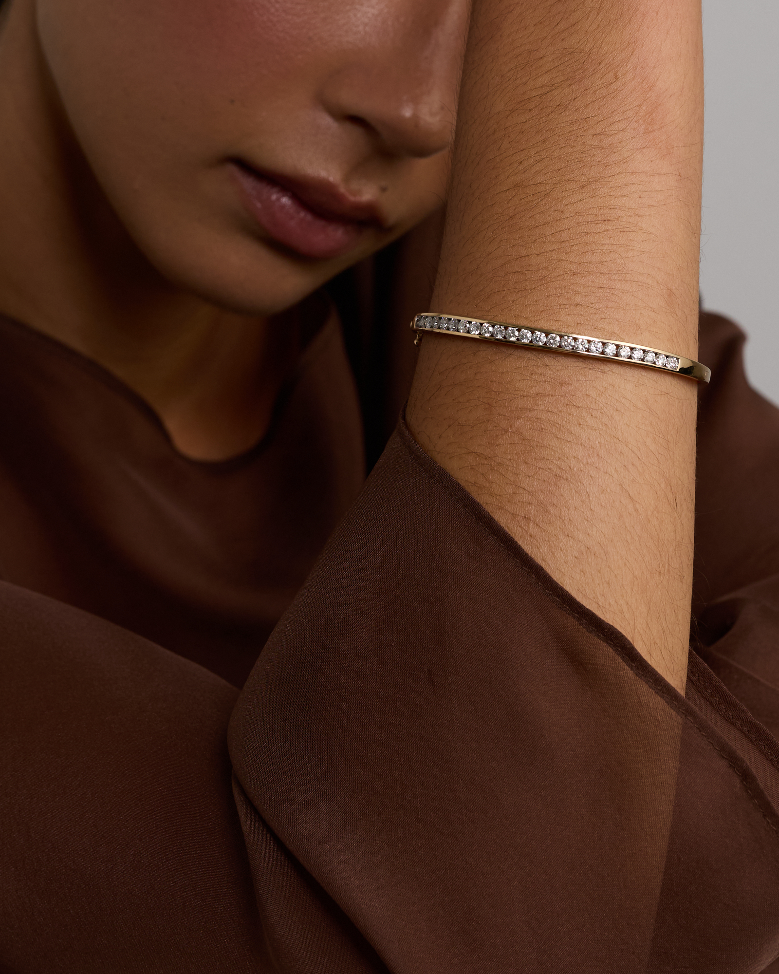 Bangle with 2 Carat TW Of Diamonds in 10kt Gold
