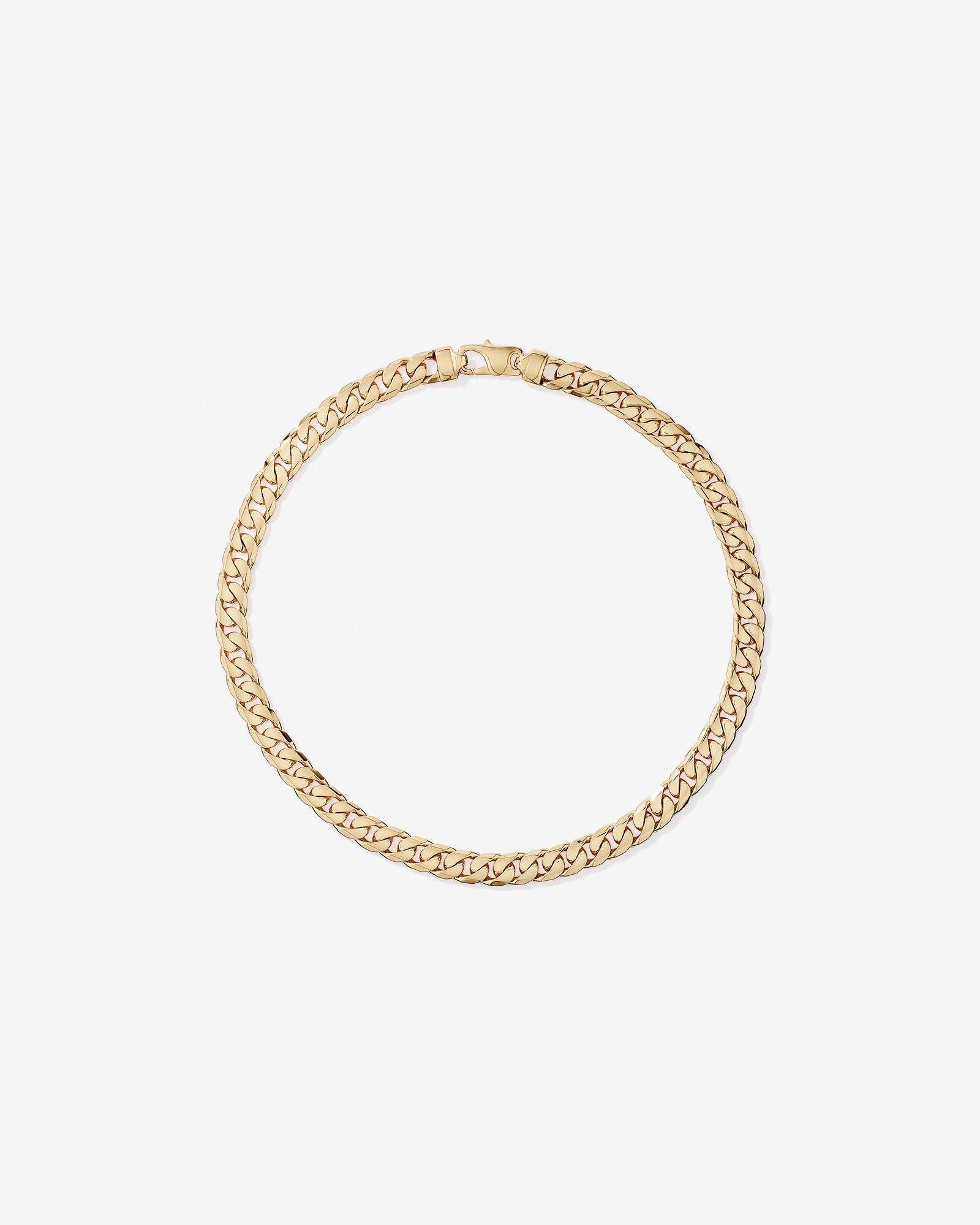Chaîne gourmette 11 mm 50 cm (20 po) en vermeil 18 ct