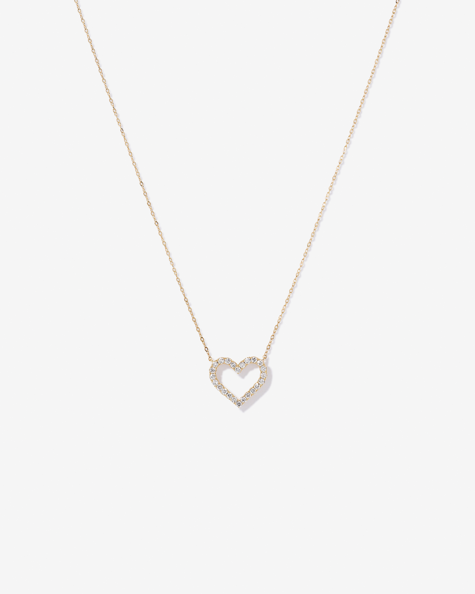 0.50 Carat TW Diamond Ethereal Heart Pendant in 10kt Yellow Gold