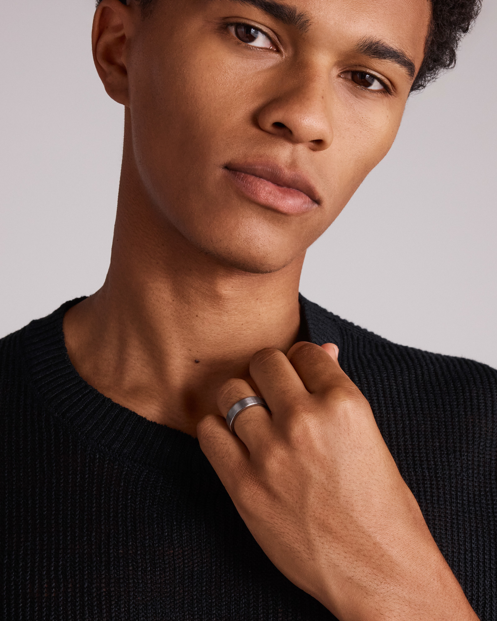 6 mm Bague de mariage brossée et plate en tungstène