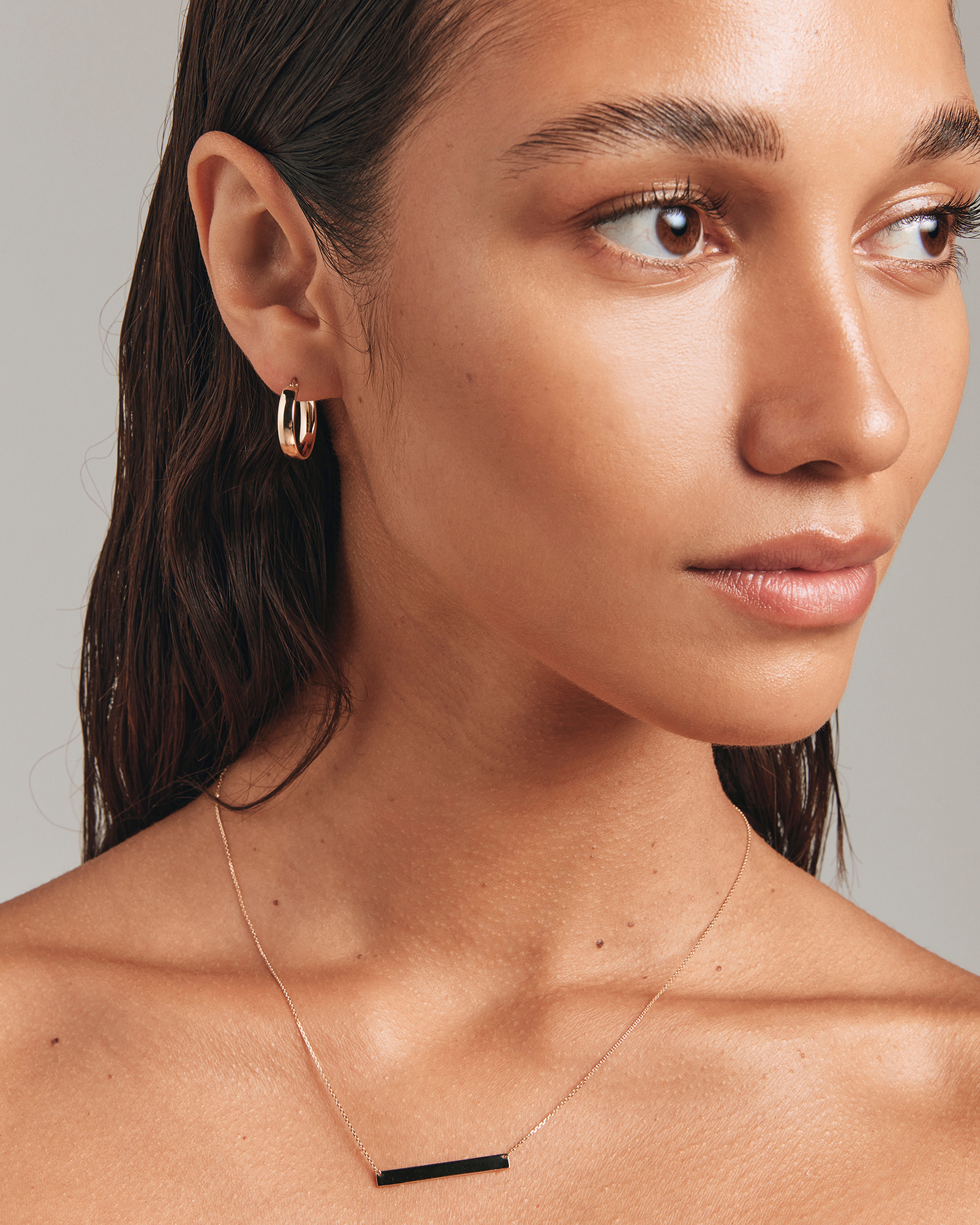 15mm Hoop Earrings 10kt Yellow Gold