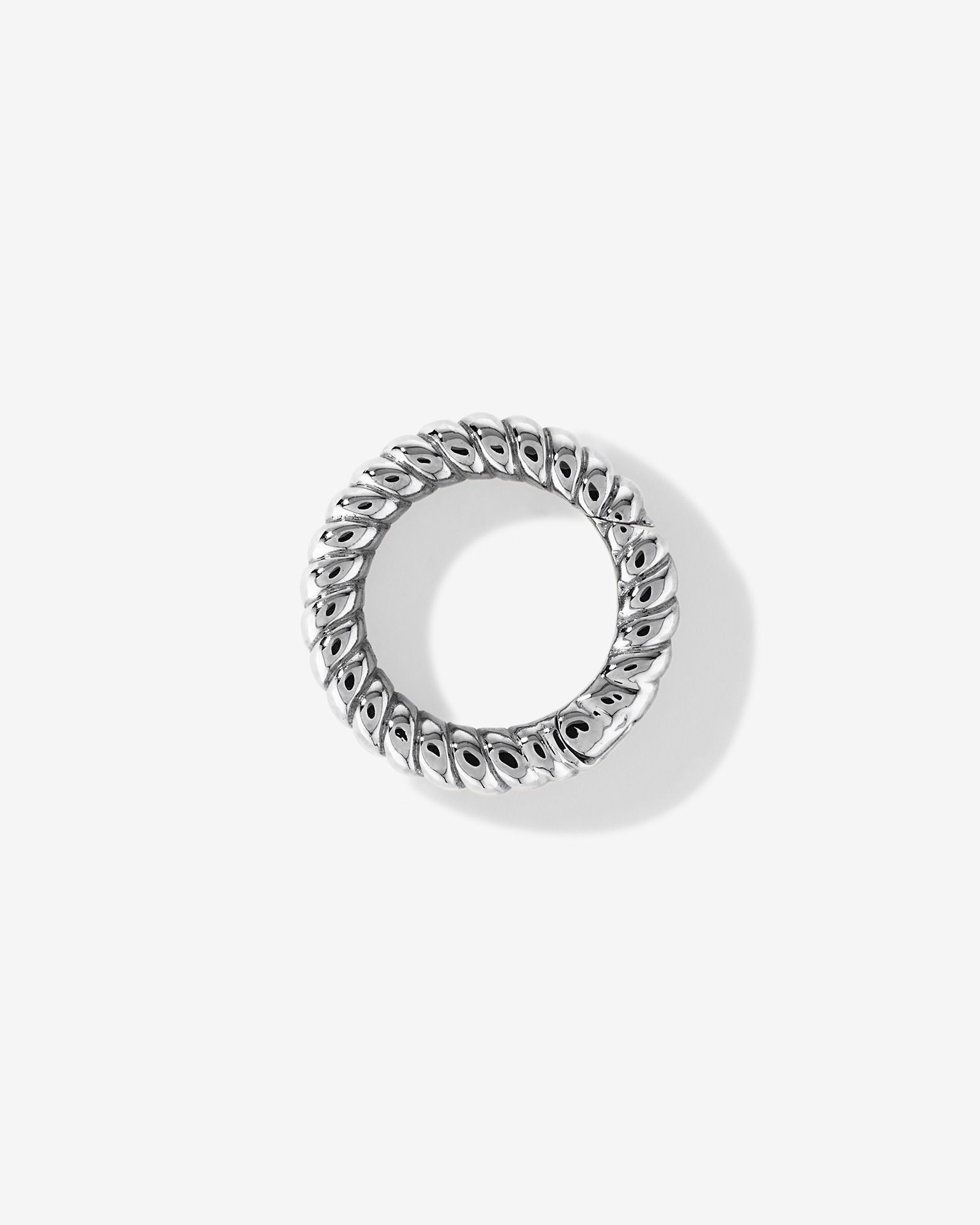 Connecteur pendentif cercle torsadé en argent sterling