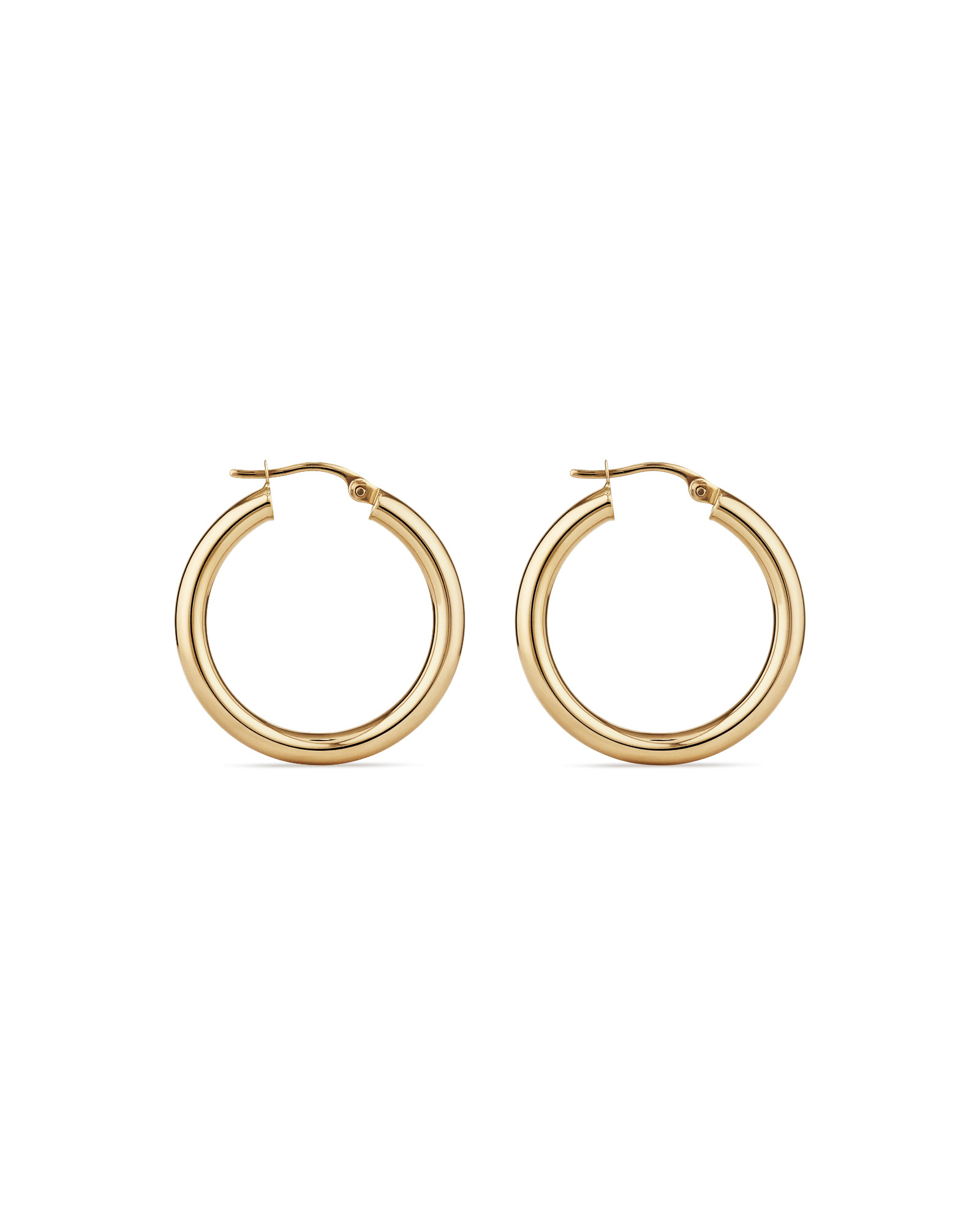 Anneaux en or jaune 10 K de 20 mm