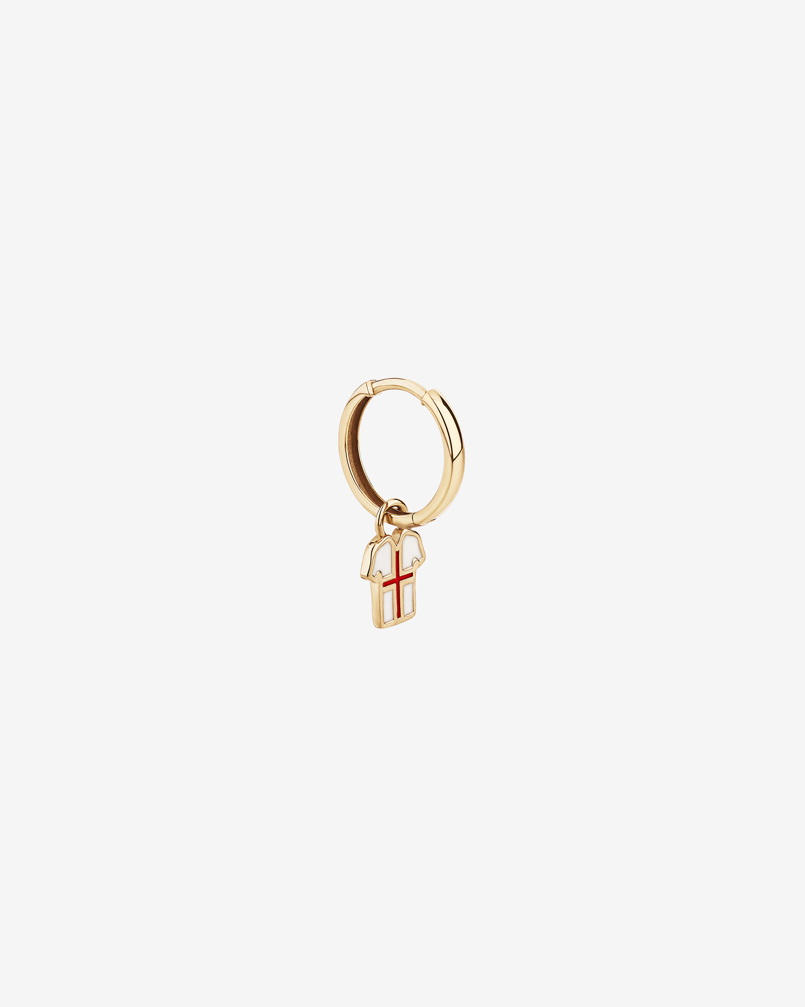England Jersey Earring Charm in 18Kt Vermeil
