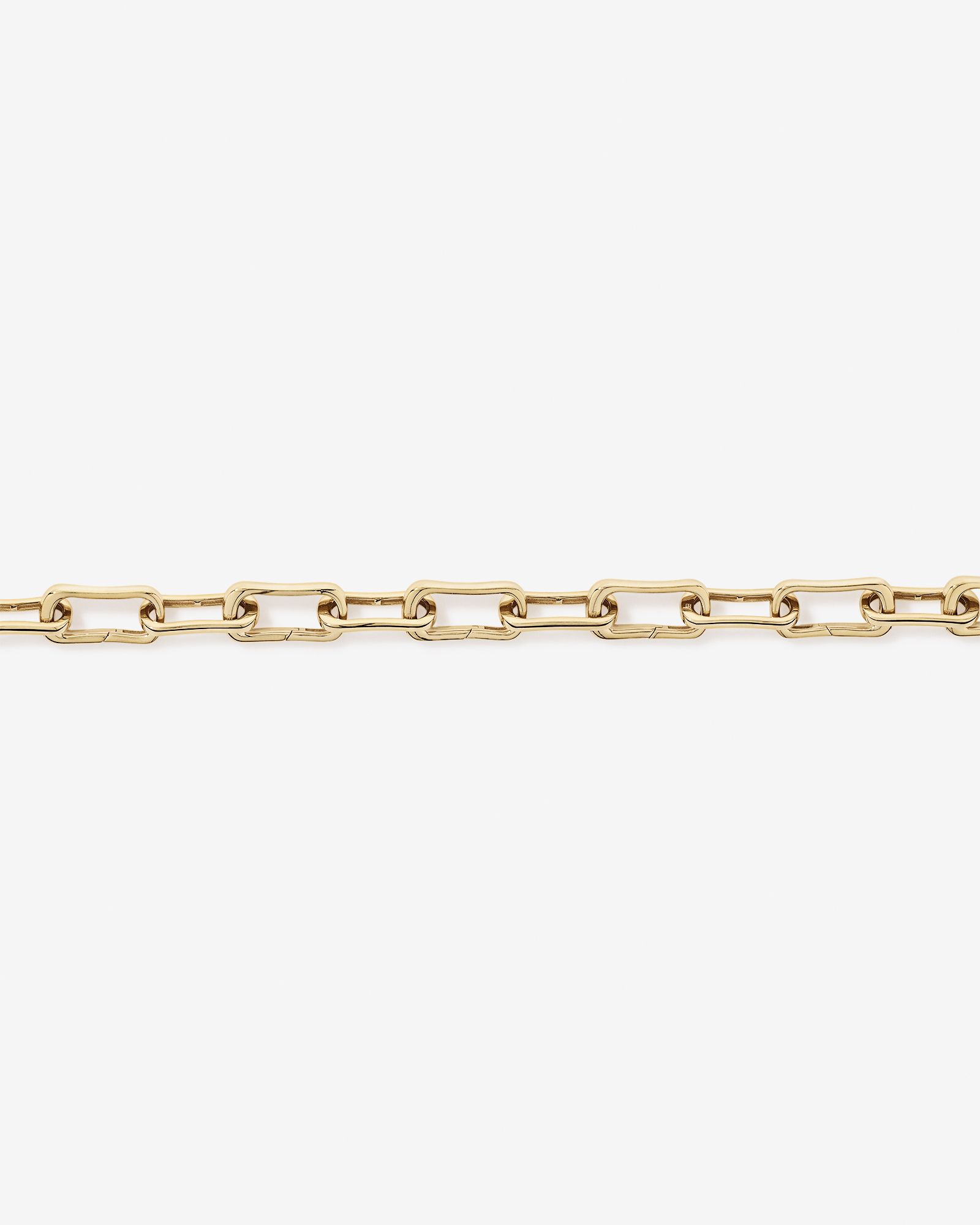 20.5cm (8") Alternate Clip Link Bracelet in 18ct Yellow Gold Vermeil