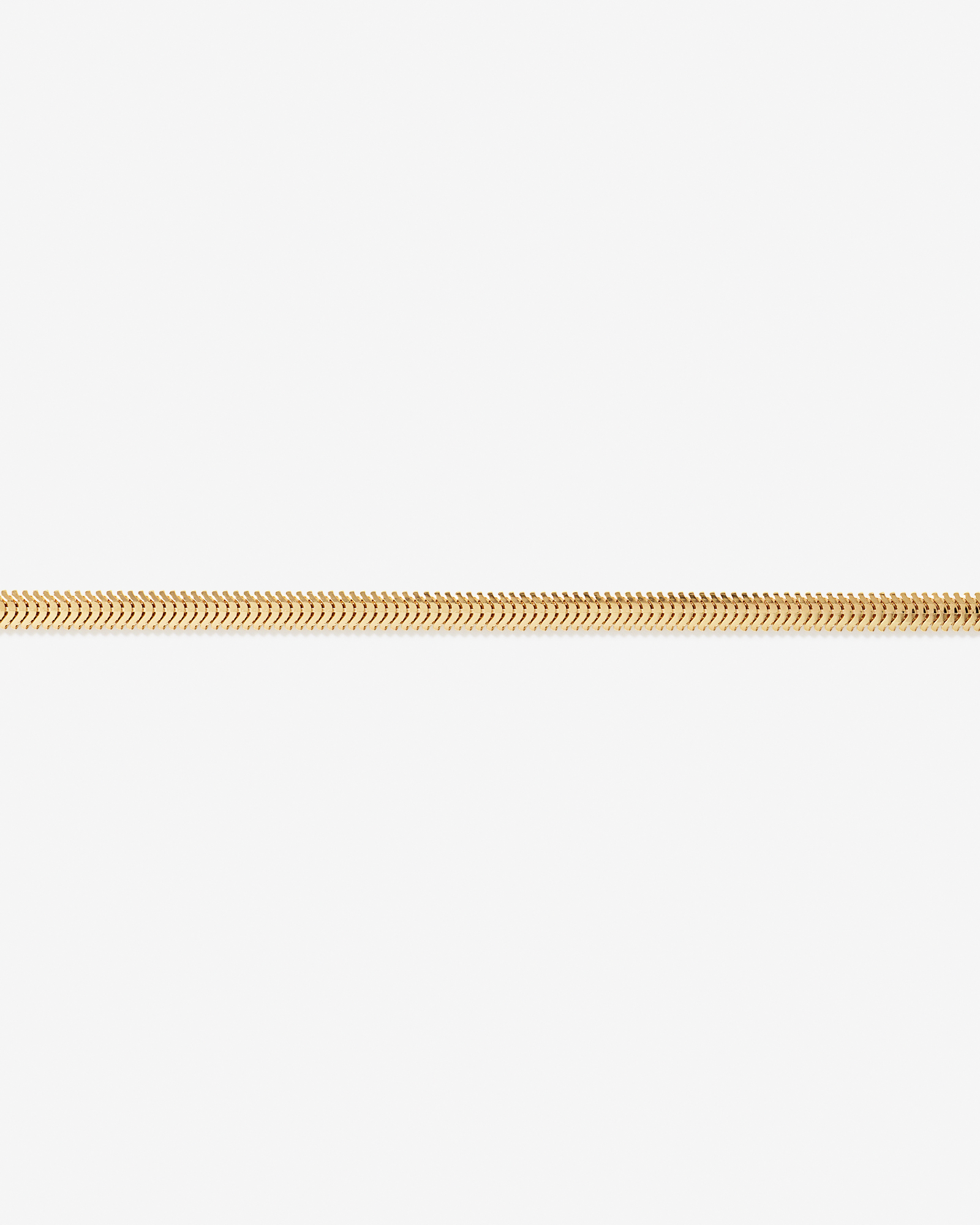 Collier chaîne fluide en Vermeil or 18 carats