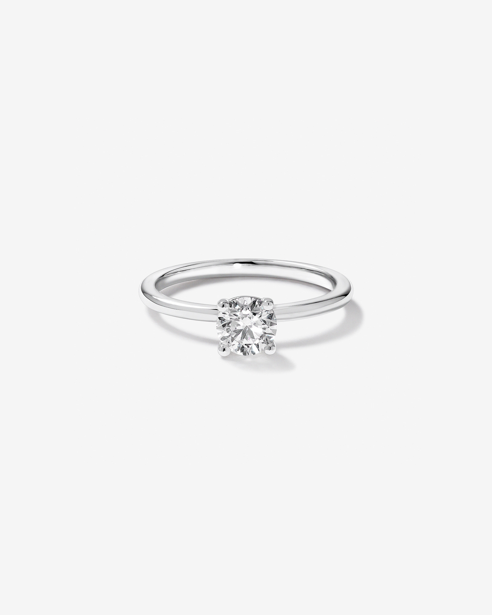Carat TW Round Brilliant Solitaire Ring in 18kt White Gold