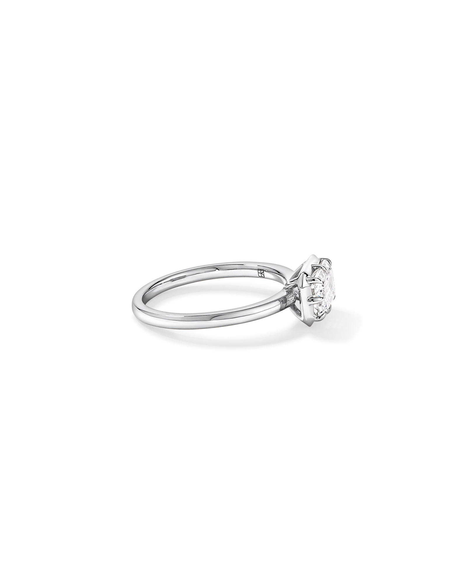 1.50TW Emerald Cut Laboratory-Grown Diamond Solitaire Ring 14kt Gold