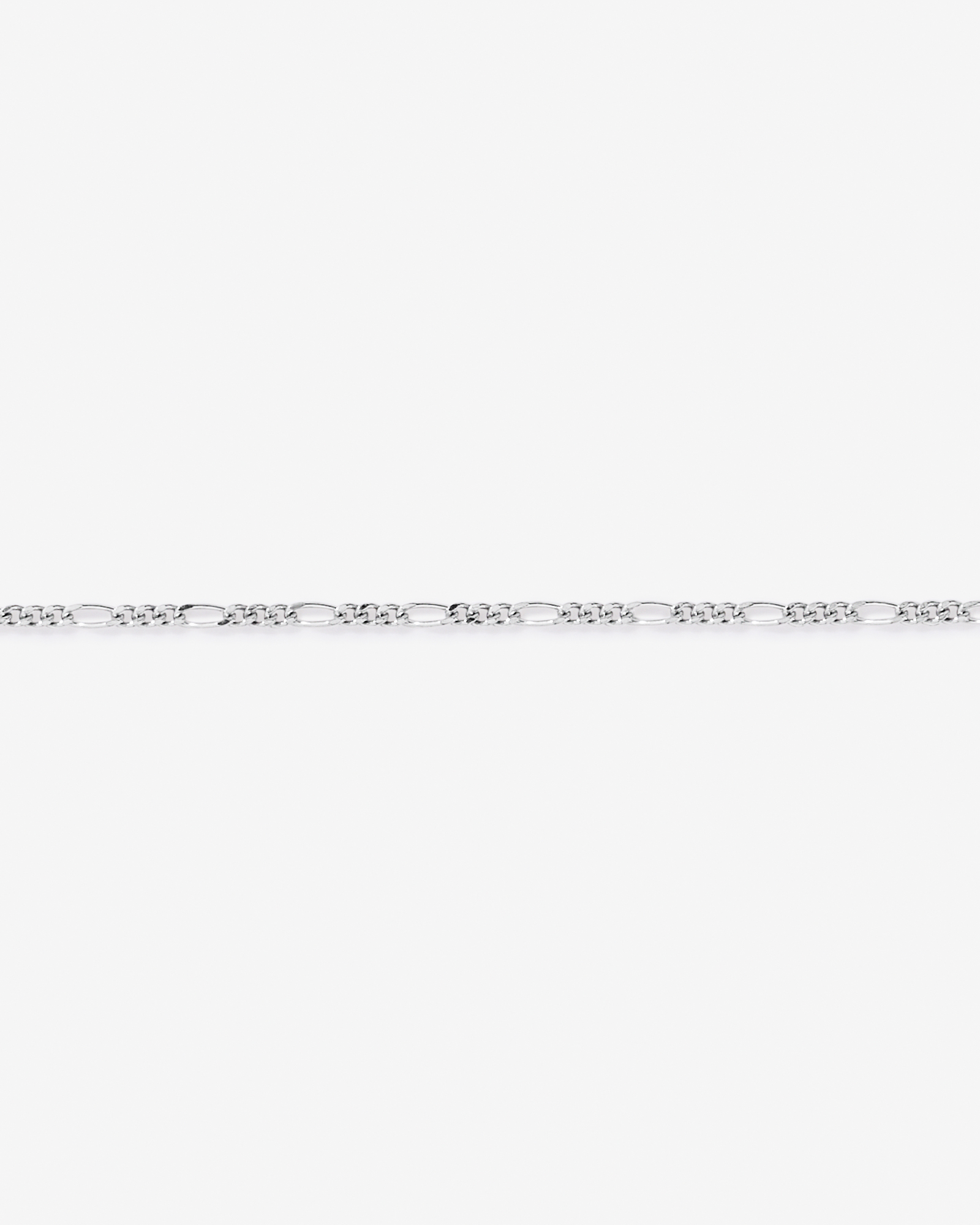 19cm (7.5") 1.4mm Figaro Bracelet in Sterling Silver