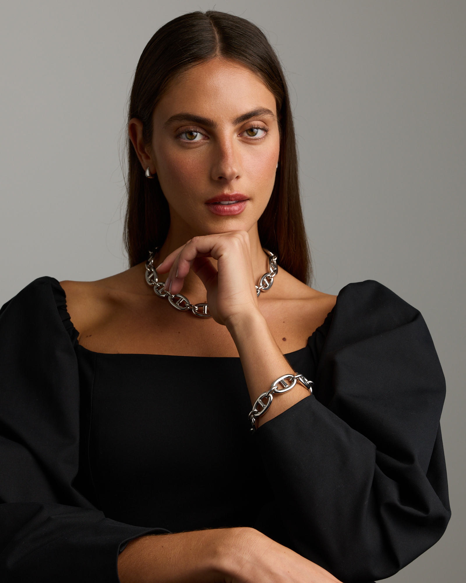 23cm (9.1") Bold Anchor Bracelet in Sterling Silver