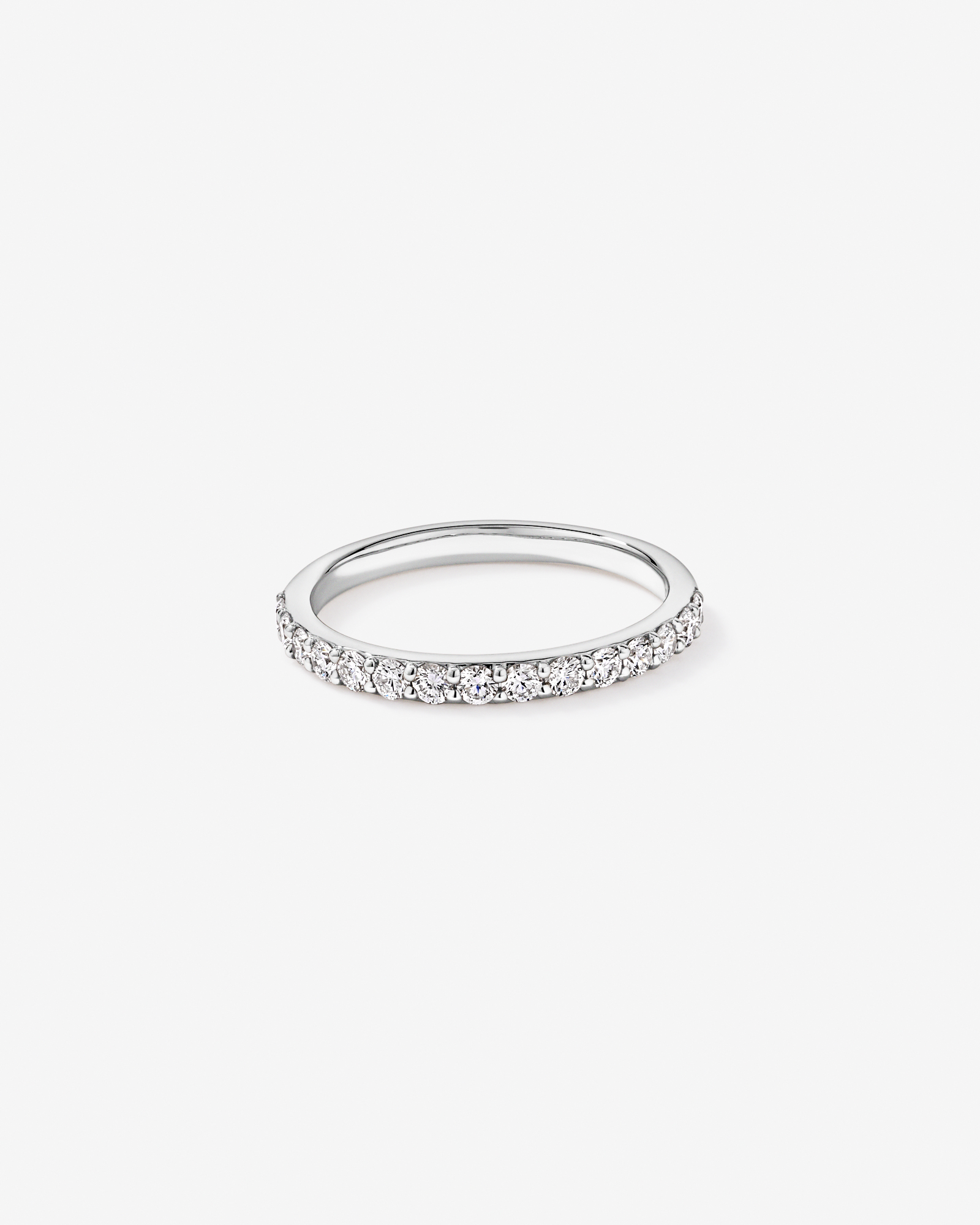 0.50TW Round Brilliant Laboratory-Grown Diamond Wedding Band 14kt White Gold