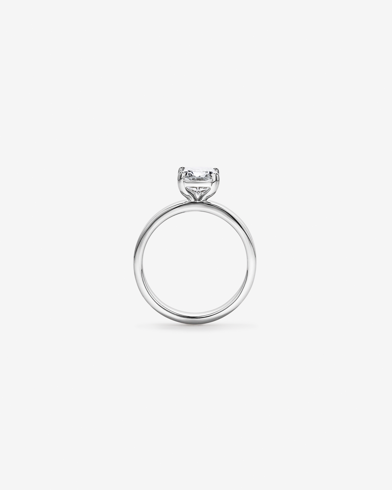 2.00TW Elongated Cushion Laboratory-Grown Diamond Solitaire Ring 14kt Yellow Gold