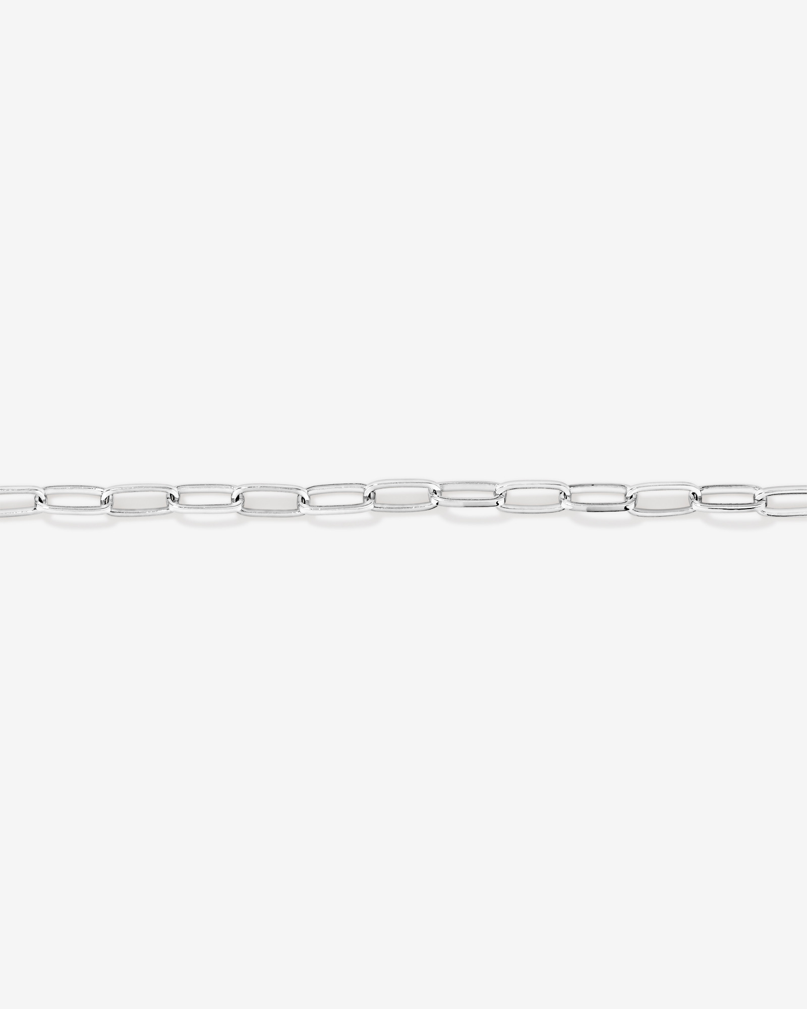 Bracelet trombone de 19 cm en argent sterling
