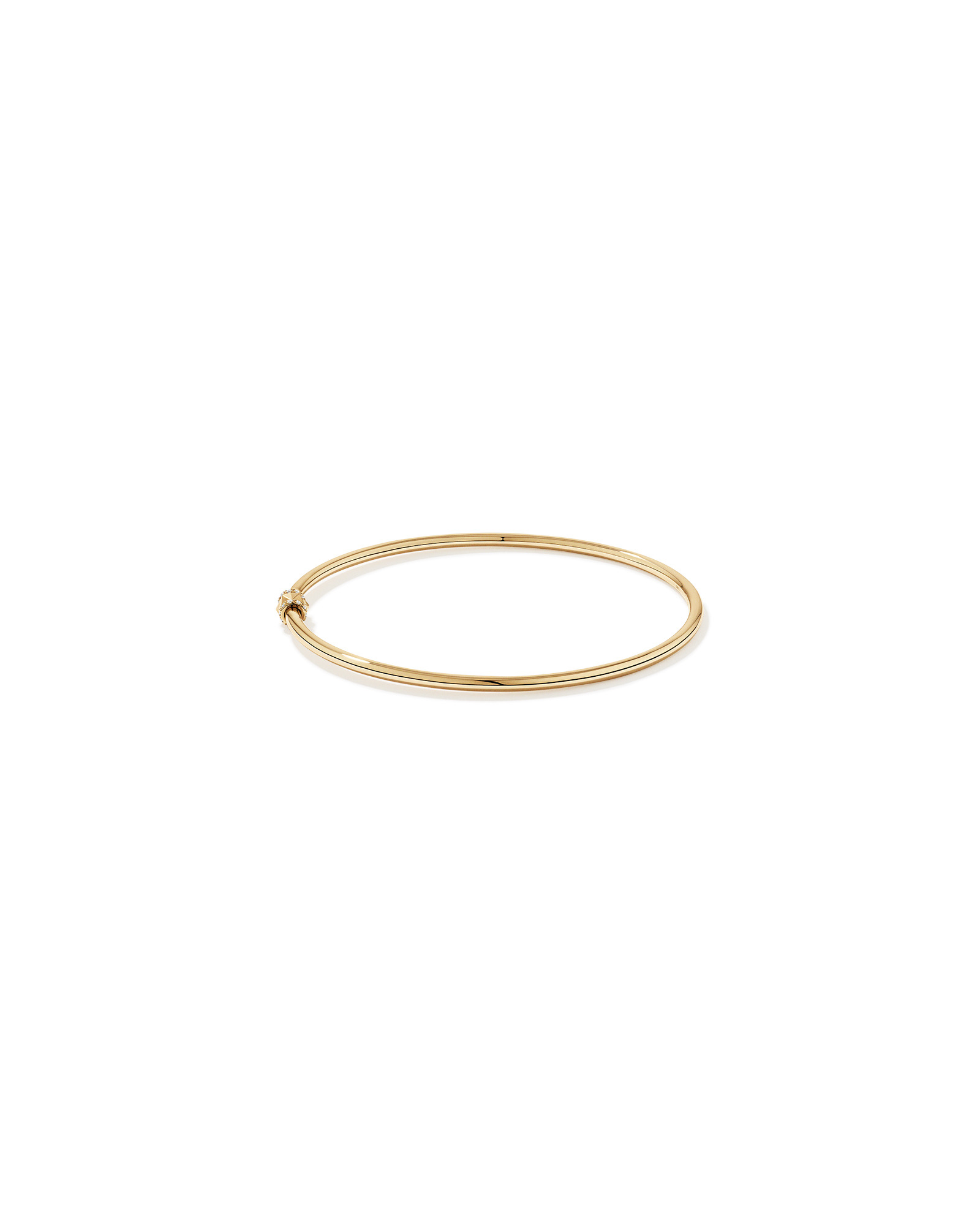 72mm Hinged Pendant Bar Bangle with 0.08 Carat TW Laboratory-Grown Diamonds in 18kt Gold Vermeil