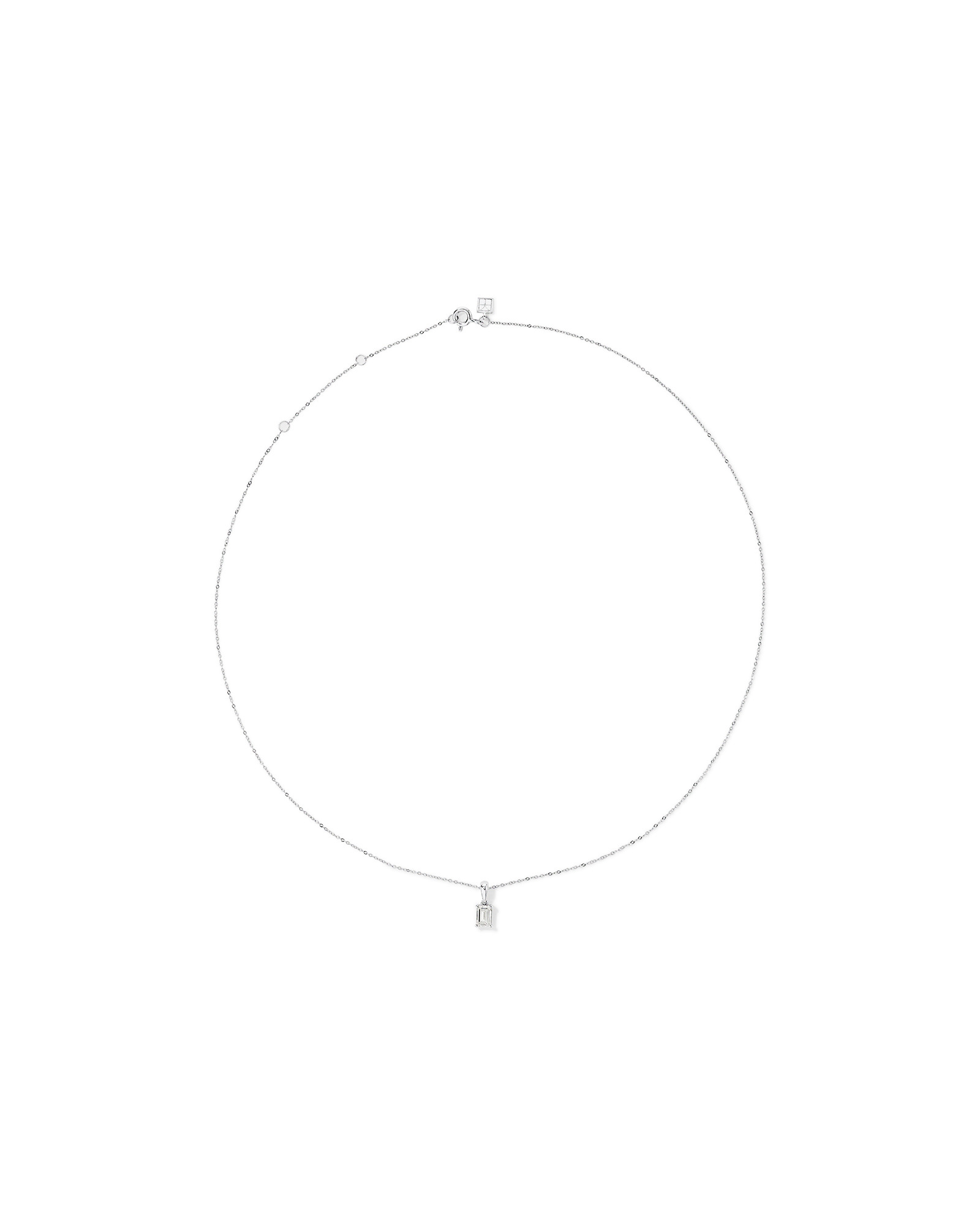Pendentif diamant de laboratoire 0,50TW en or 10 carats