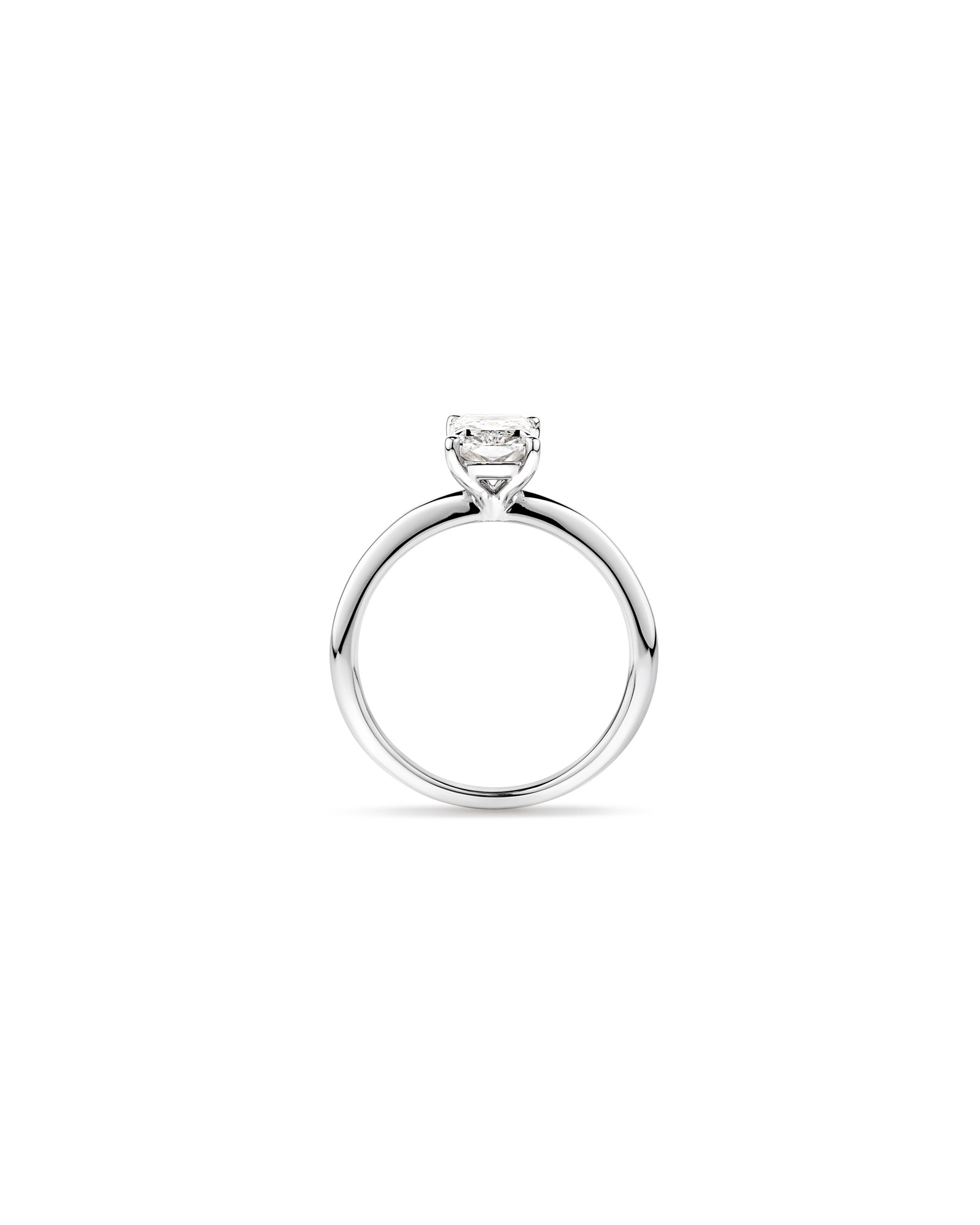 1.25 Carat TW Radiant Laboratory-Grown Diamond Solitaire Engagement Ring 14kt White Gold
