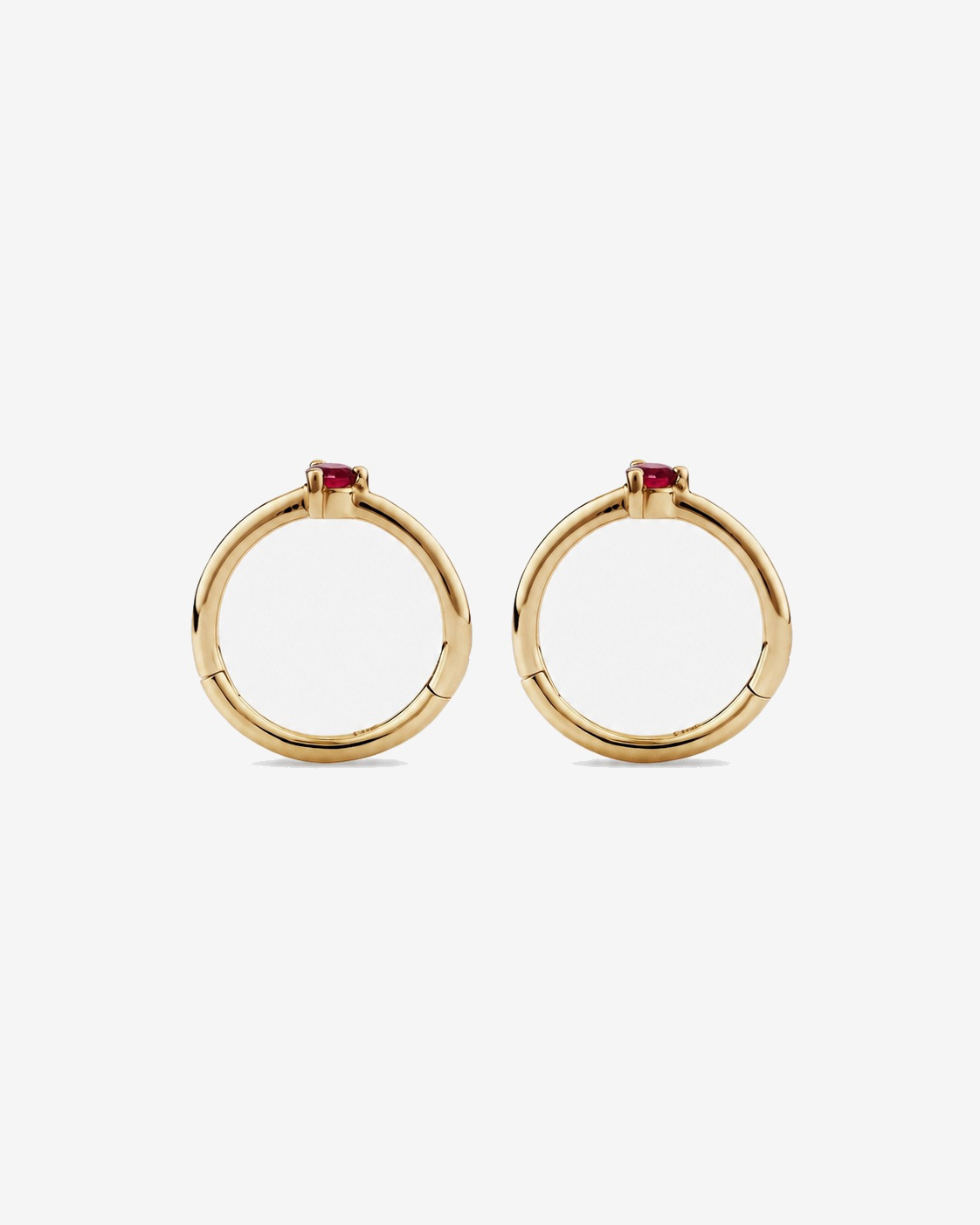 10mm Blue Topaz Accent Sleepers in 10kt Yellow Gold