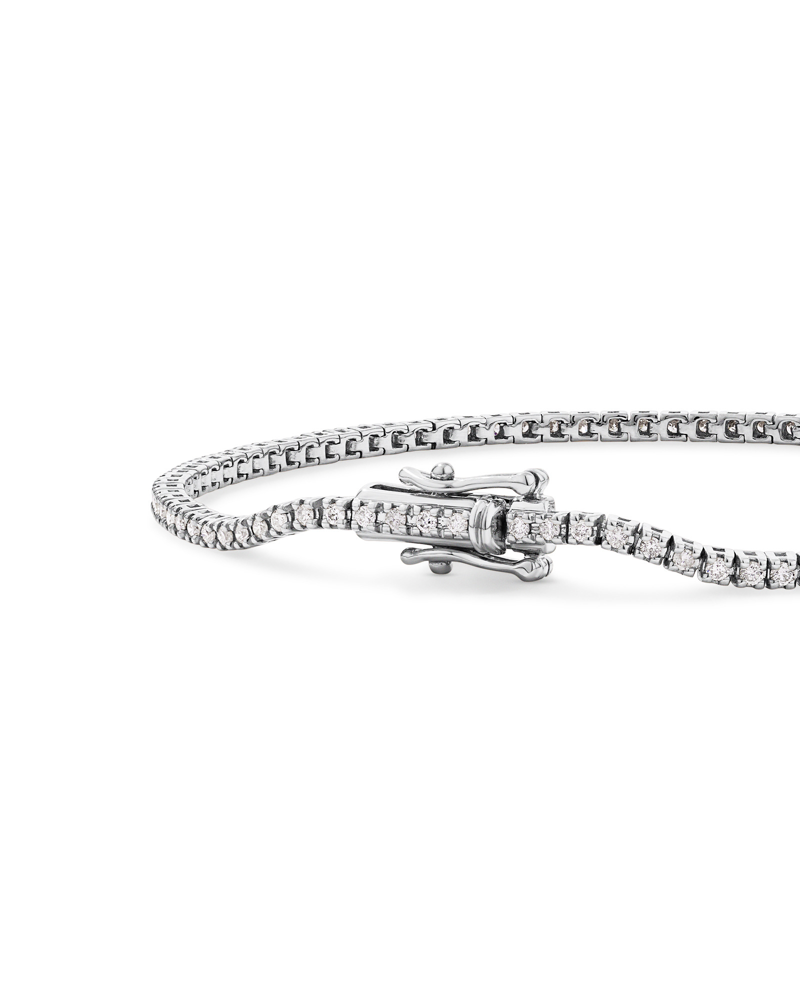 1.00 Carat TW Diamond Tennis Bracelet in 10kt White Gold