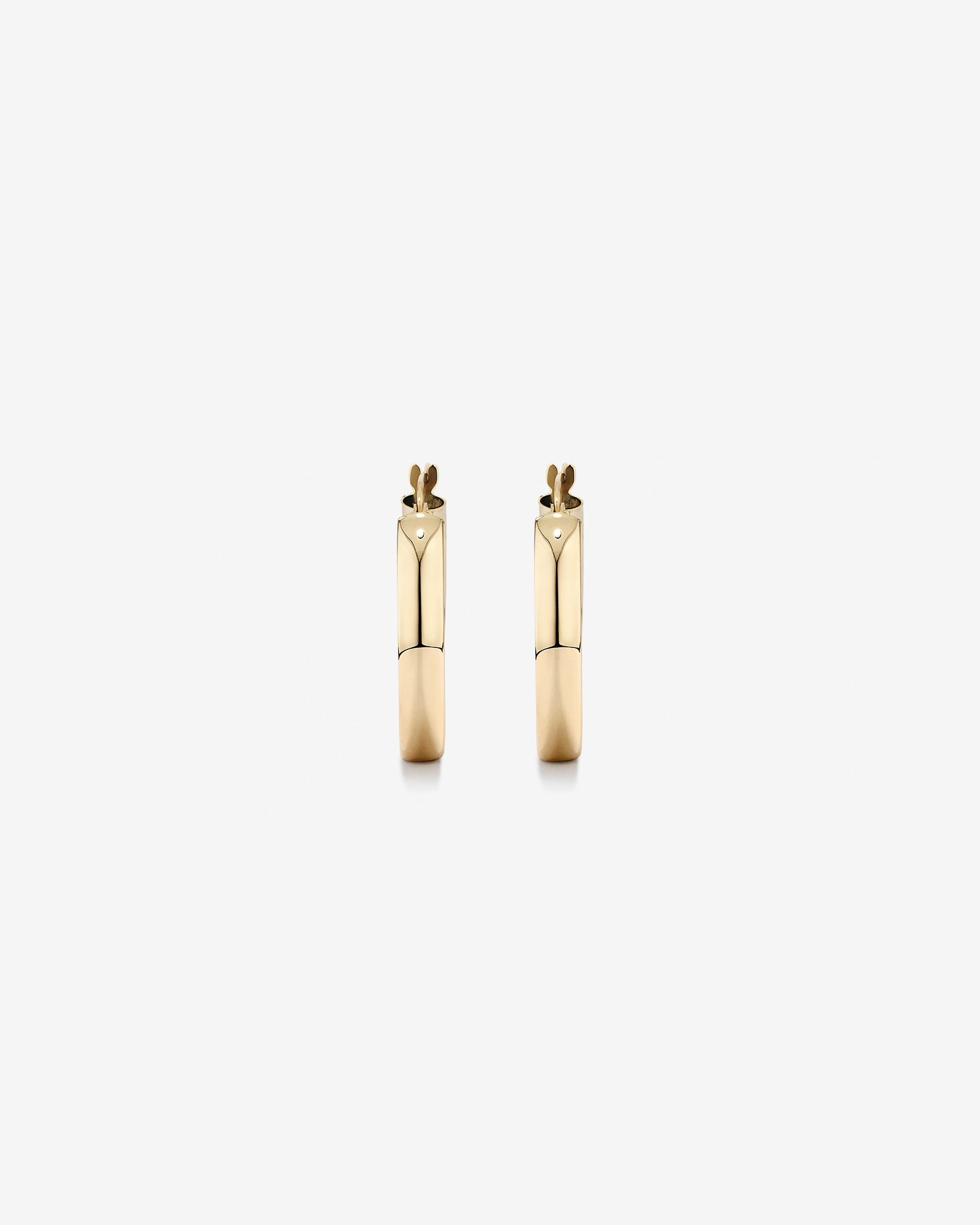 20mm Round Hoop Earrings in 10kt Yellow Gold