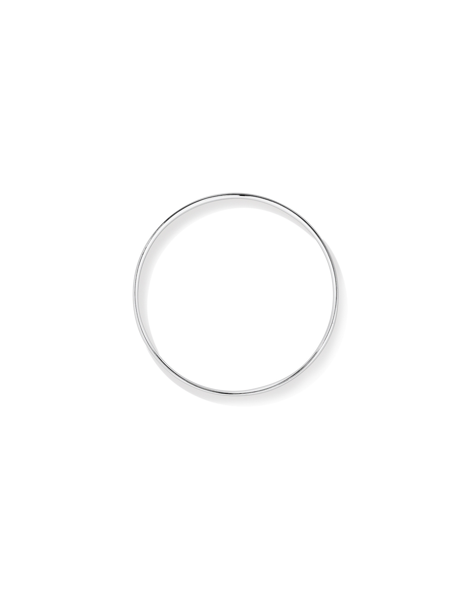 5.7mm Solid Round Bangle in Sterling Silver