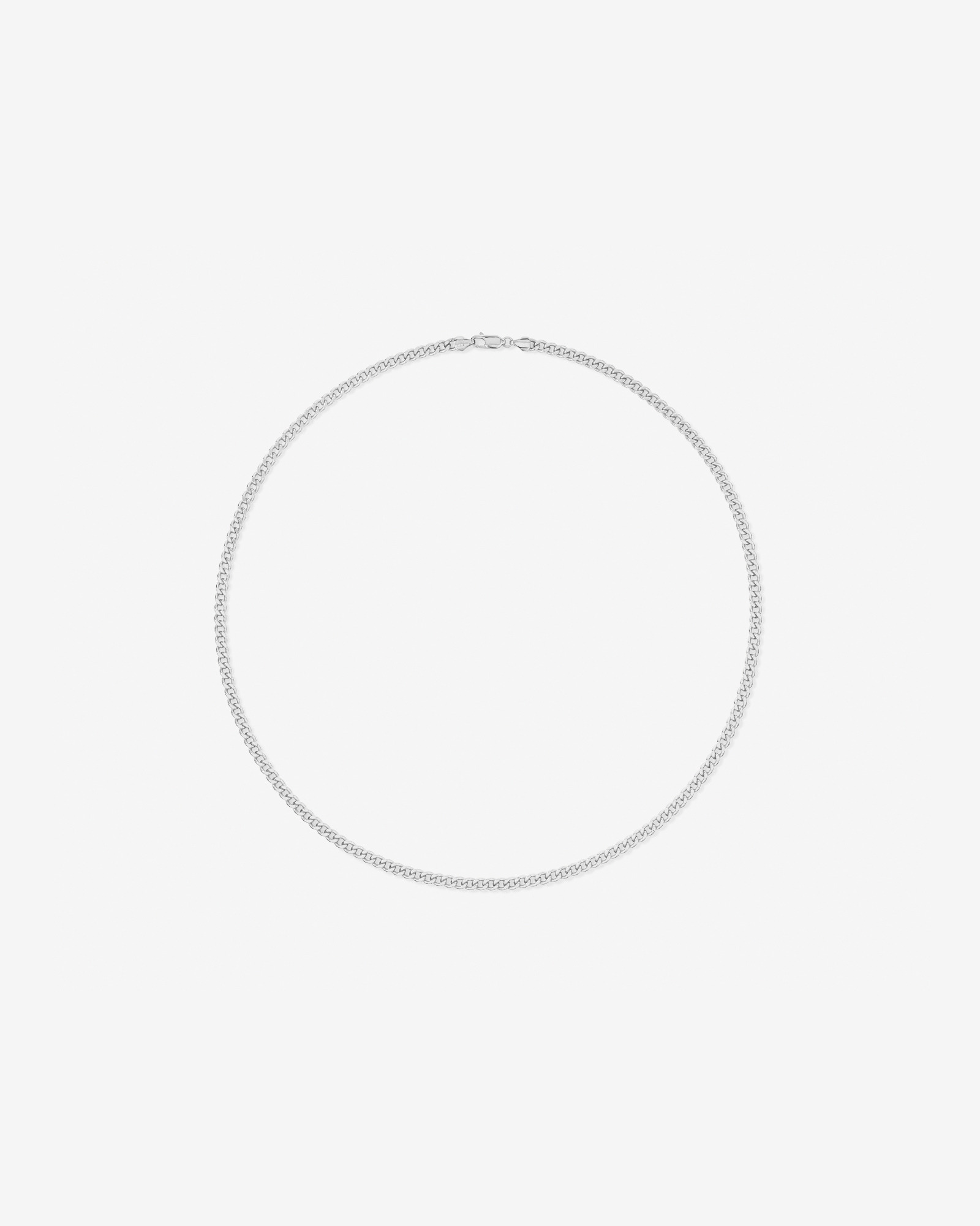 45cm (22") 4.2mm Width Semi Solid Diamond Cut Curb Chain in 10kt Gold