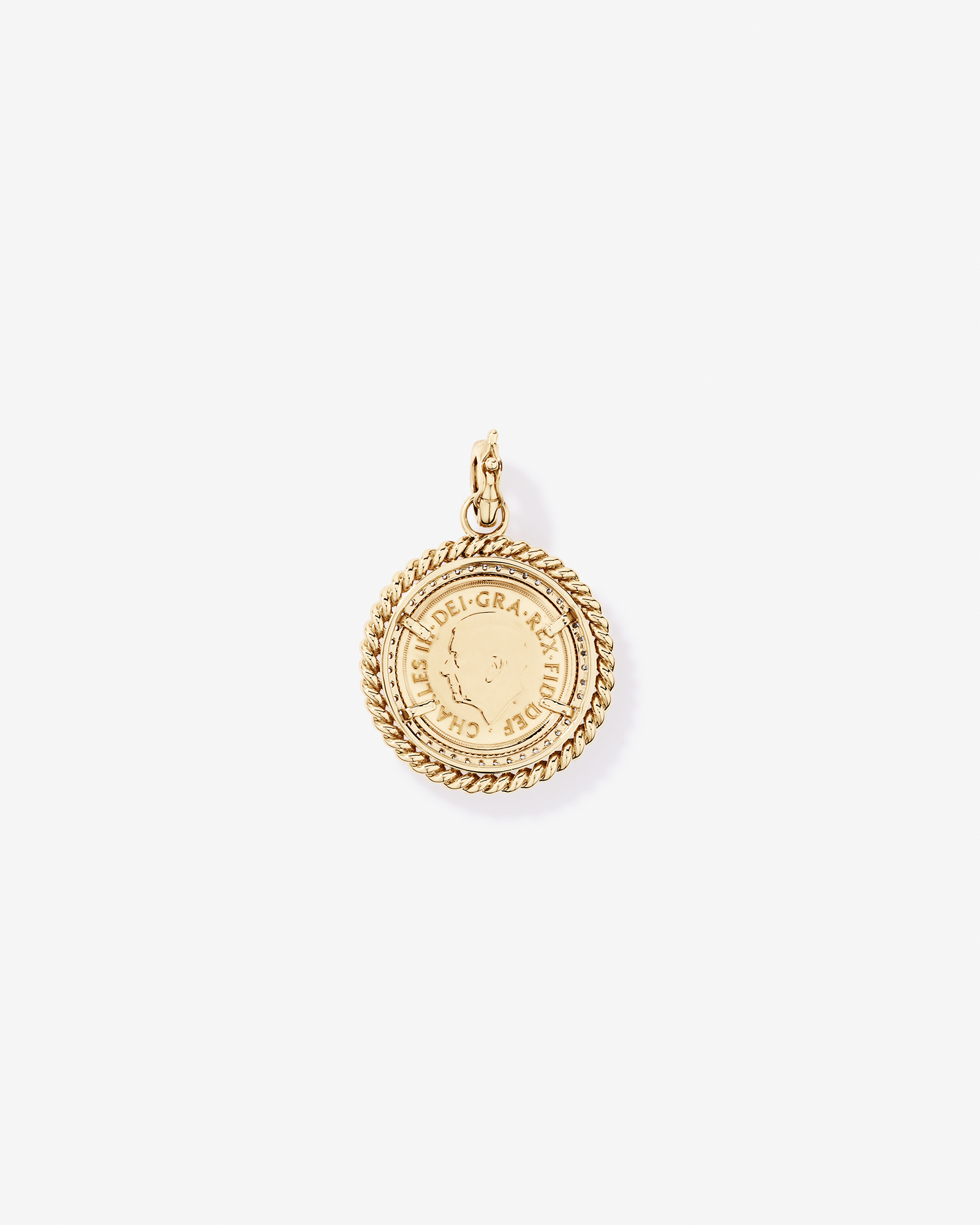 0.50TW Diamond Sovereign Pendant in 10kt Gold