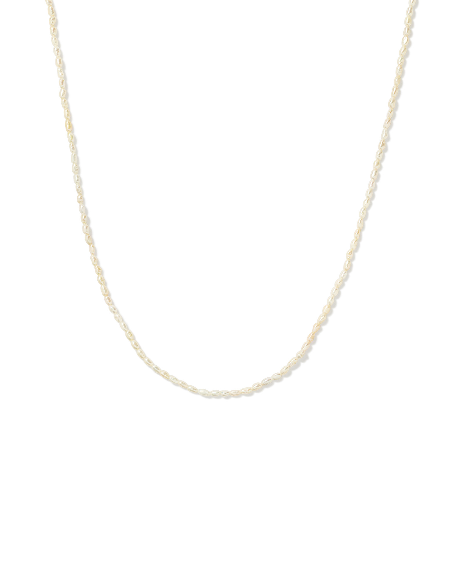 Micro Cultured Freshwater Pearl Necklace in Sterling Silver
