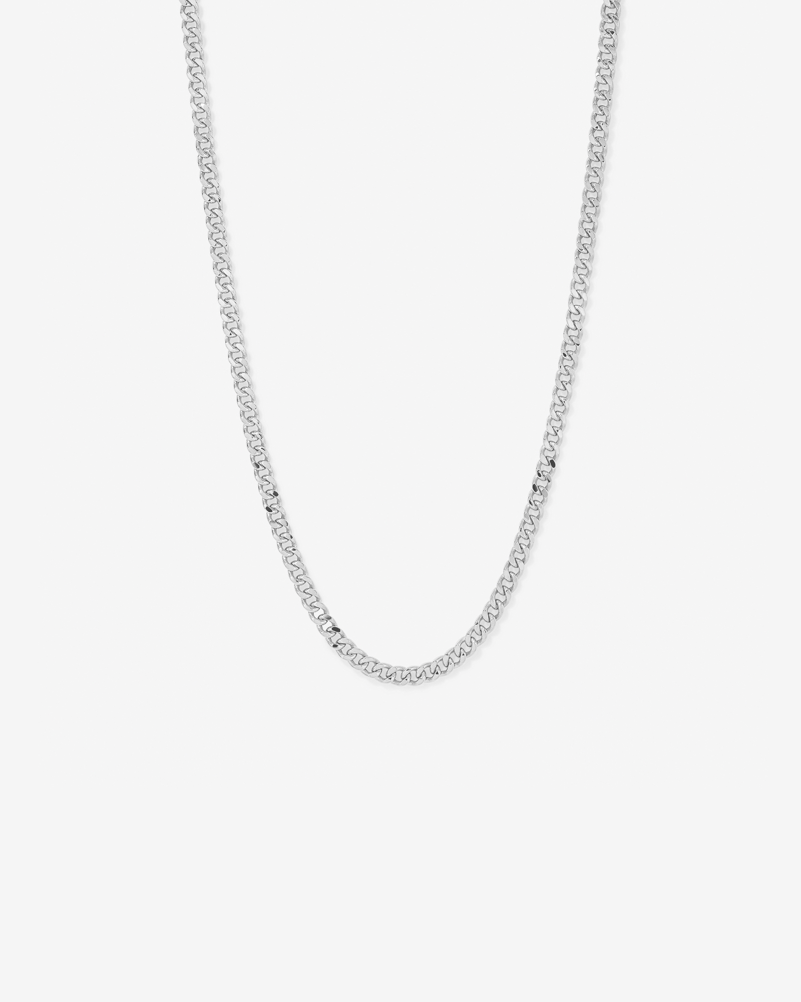 45cm (22") 6.8mm Width Semi Solid Diamond Cut Curb Chain in 10kt Gold