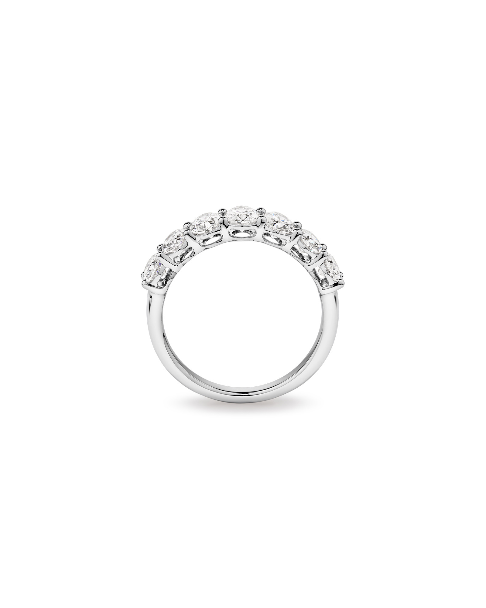 2.00 Carat TW Oval Laboratory-Grown Diamond Wedding Ring 14kt White Gold