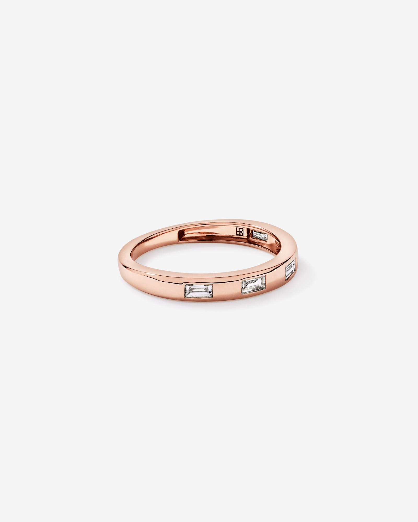 0.22TW Baguette Laboratory-Grown Diamond Wedding Band 14kt Rose Gold
