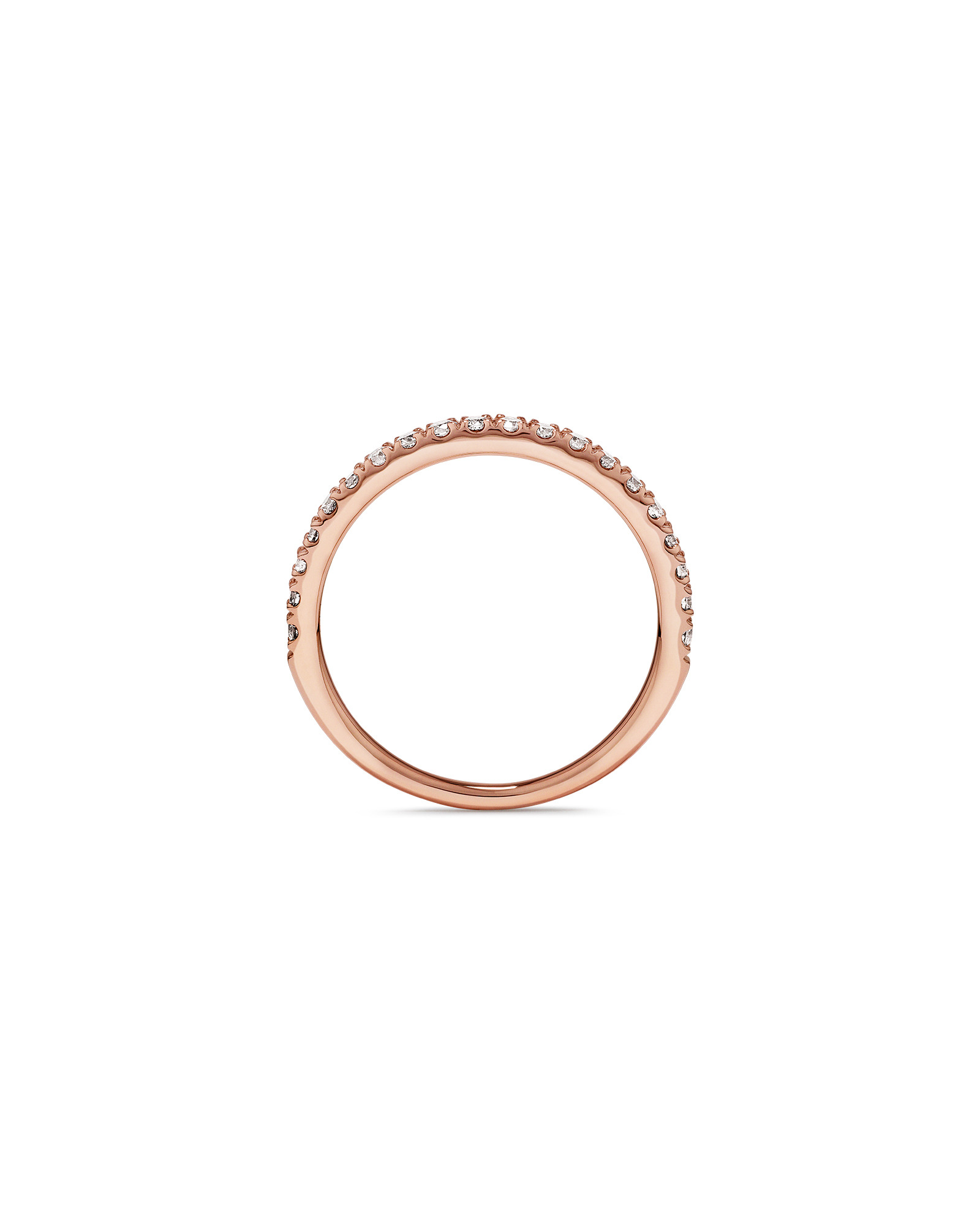 Bague de Mariage de Diamant de 0,34 Carat TW en Or Rose 14kt