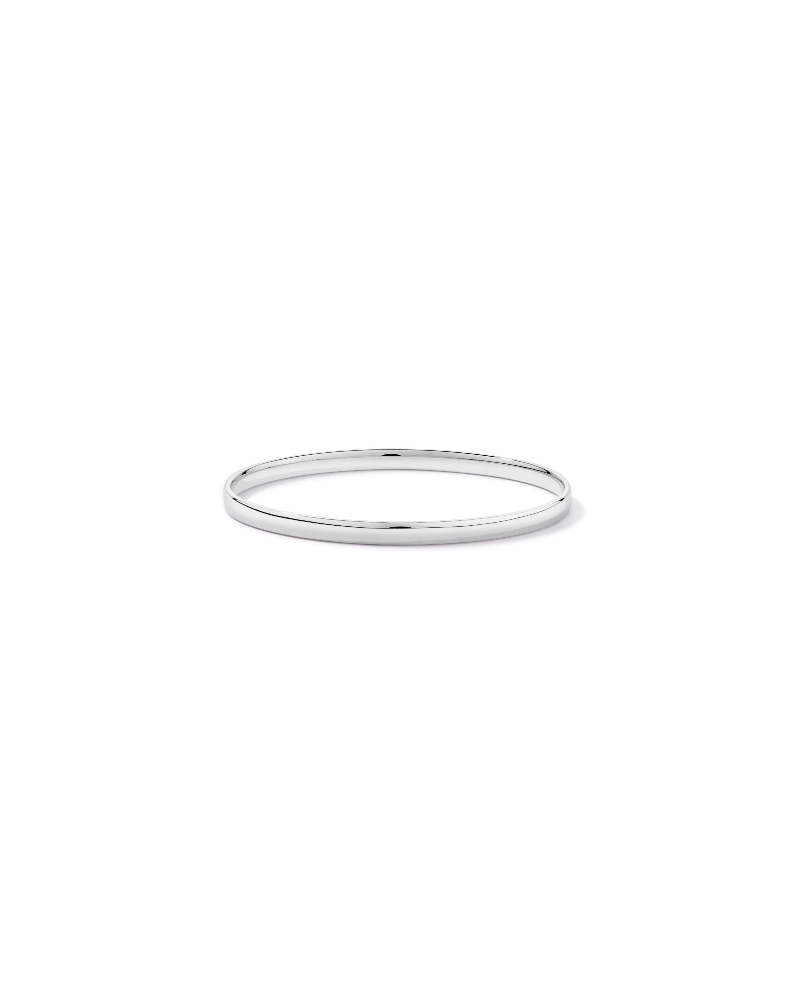 Jonc ovale classique plein 65 mm en argent sterling