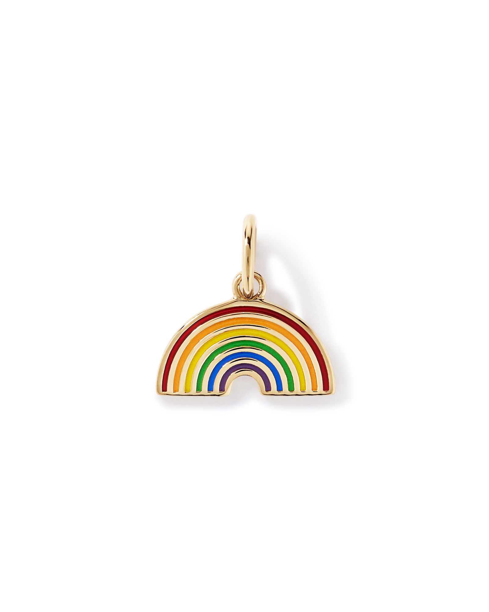 Rainbow Pendant in 18Kt Vermeil with Enamel