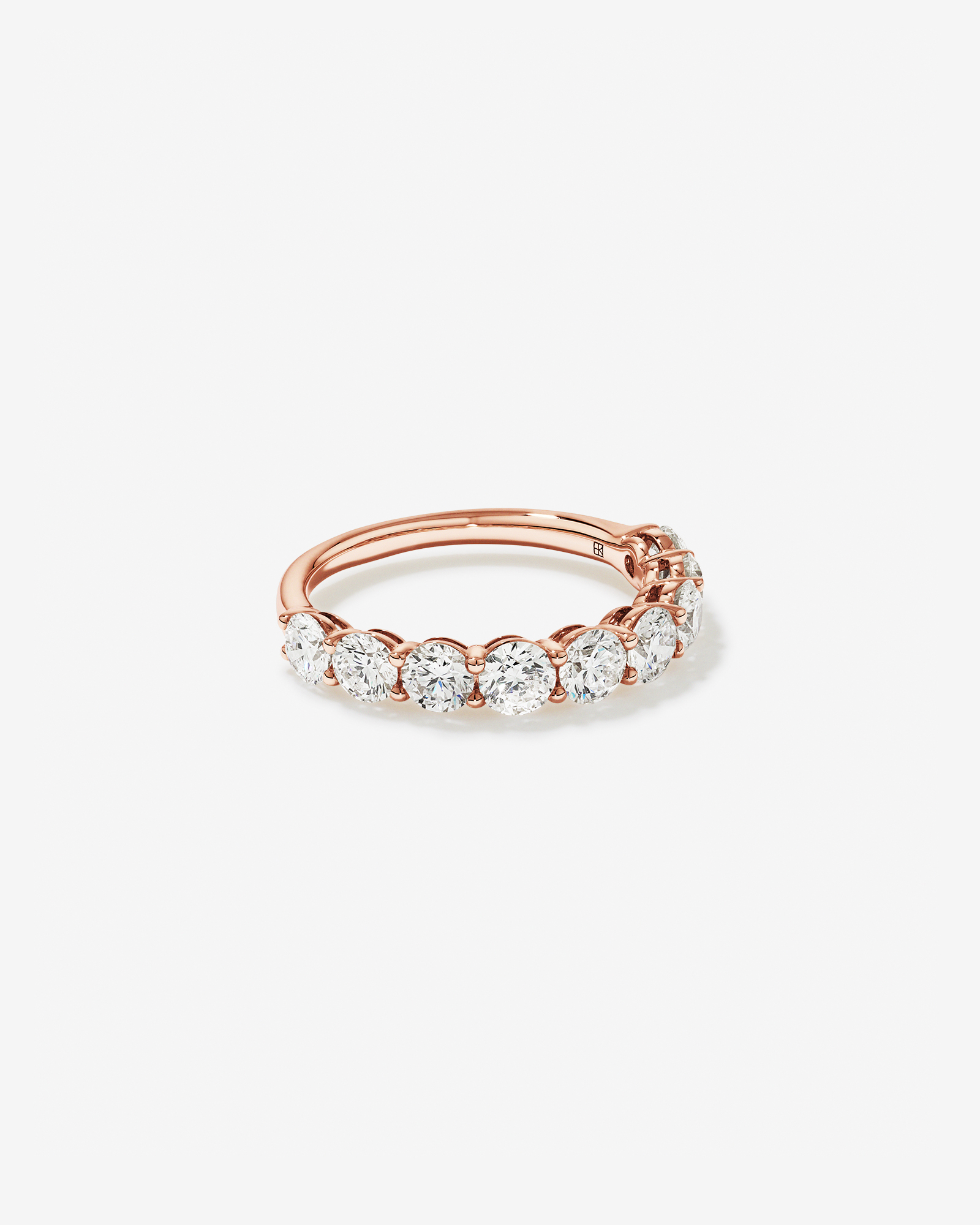 2.00 Carat TW Round Brilliant Laboratory-Grown Diamond Wedding Ring 14kt Rose Gold