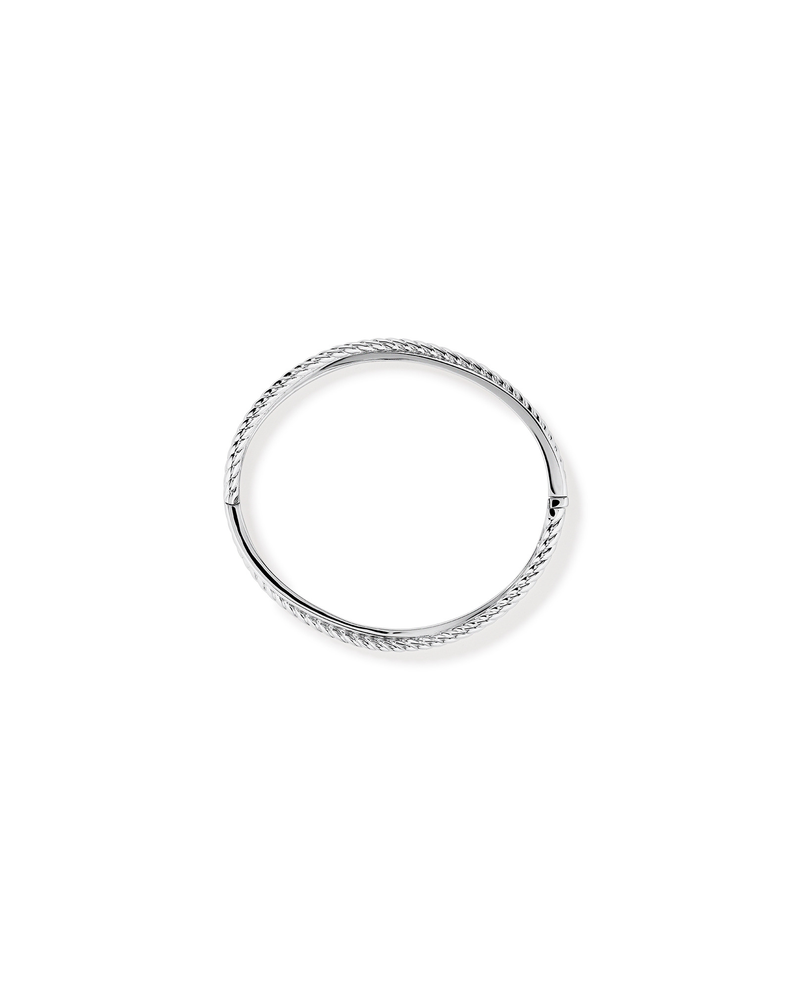 Bracelet torsadé de 63 mm en argent sterling