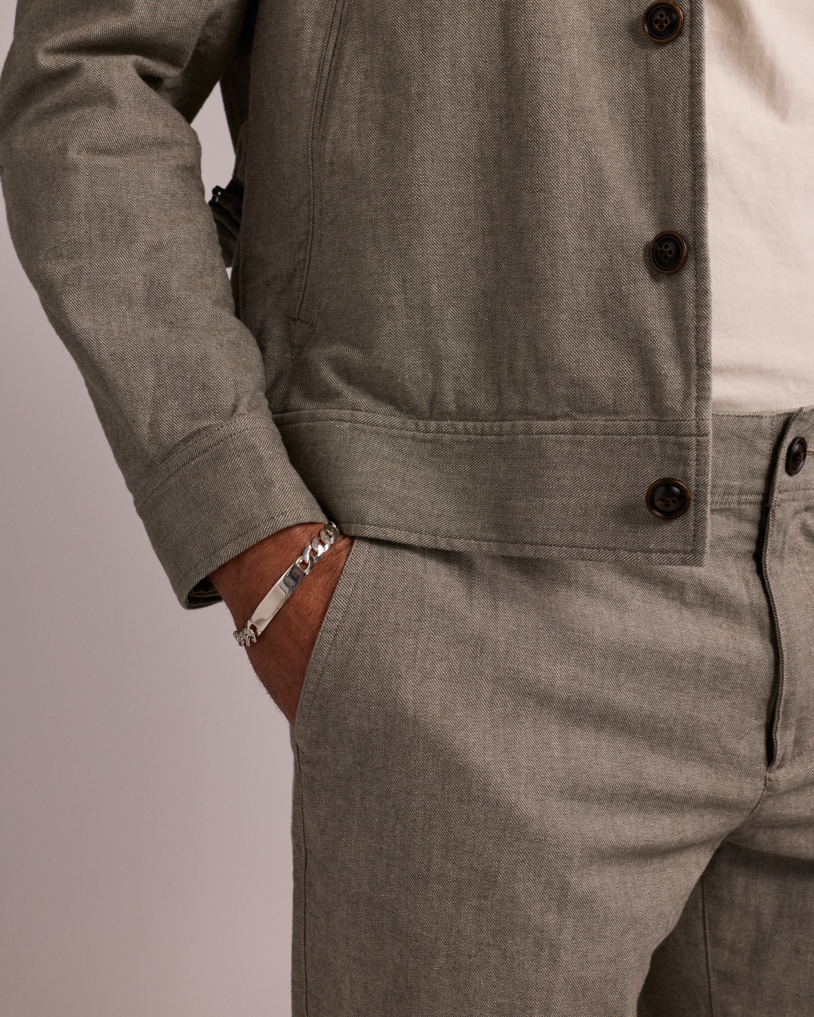 21cm (8.5") Identity Bracelet in Sterling Silver