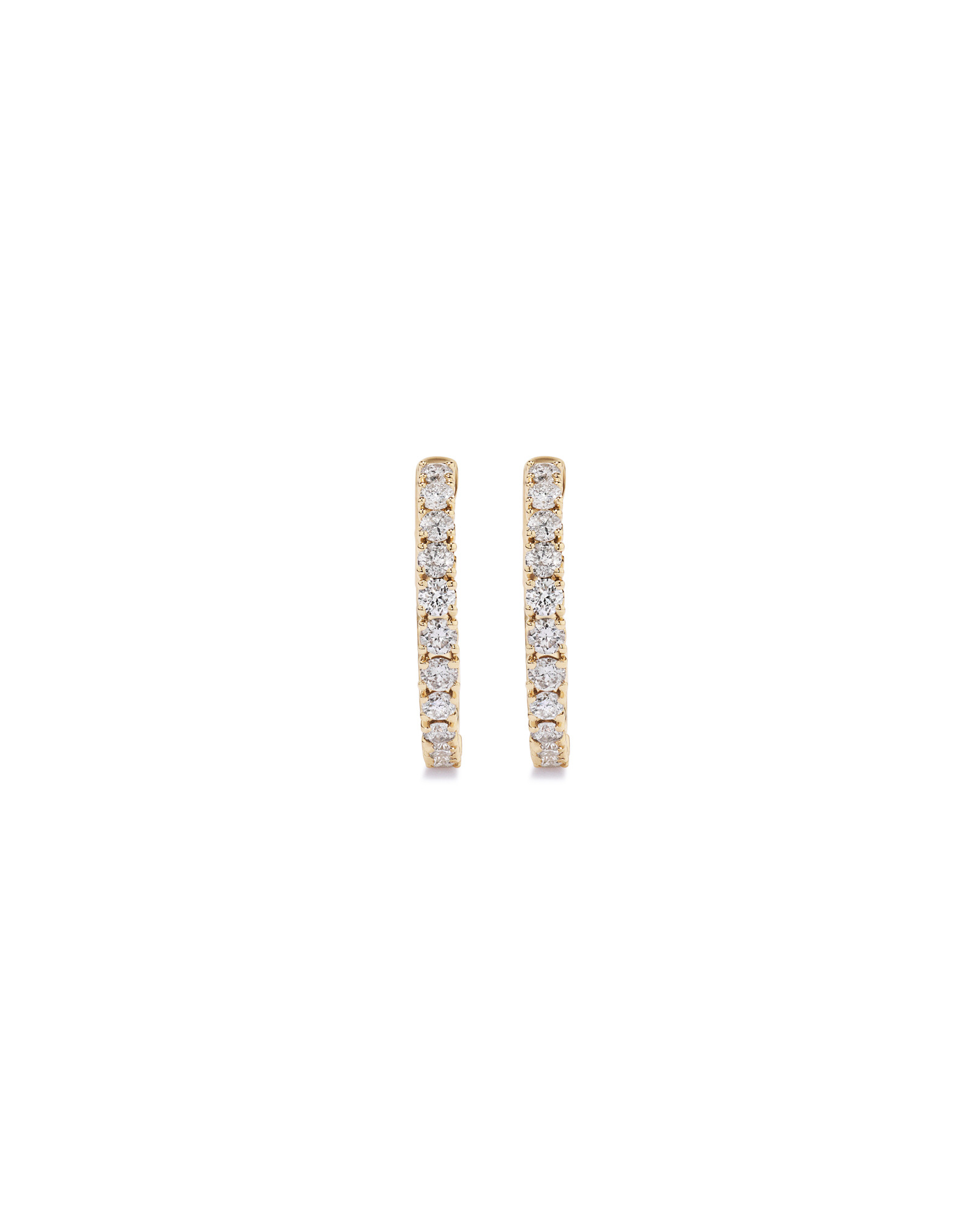 0.50 Carat TW Diamond Ethereal Huggie Earrings in 10kt Yellow Gold