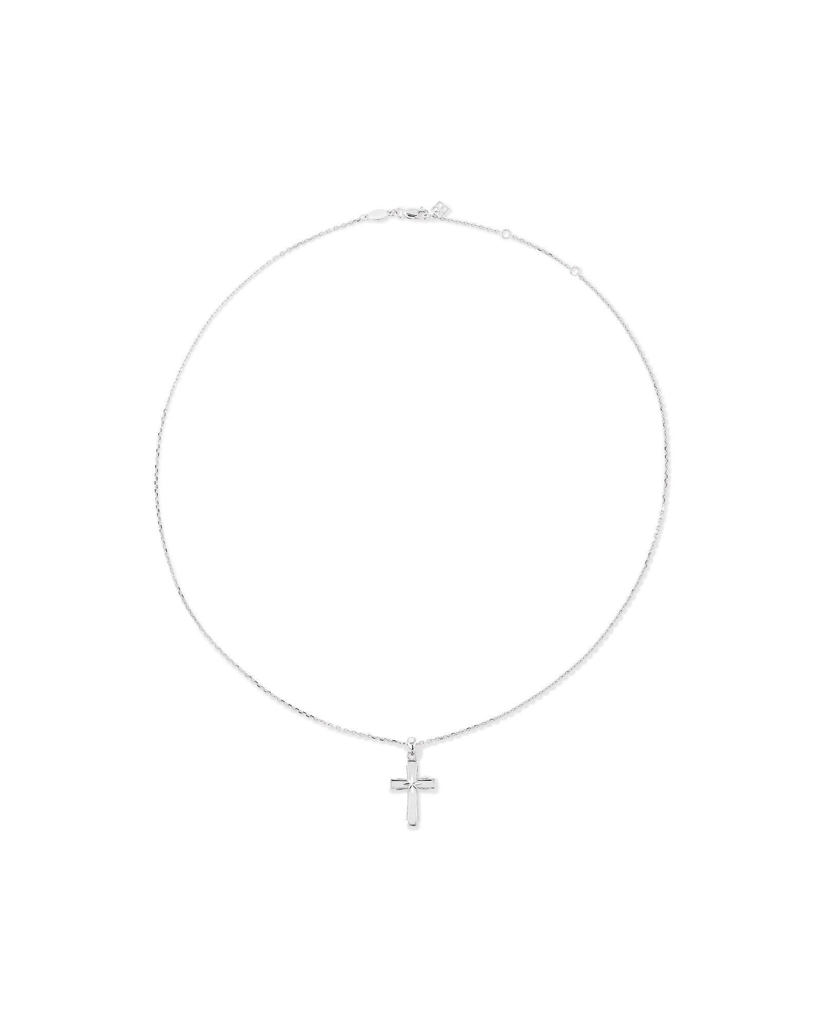Collier pendentif croix en argent sterling