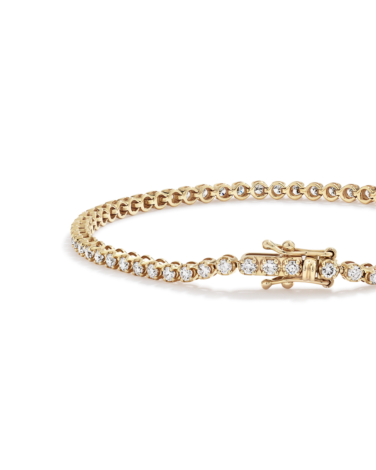 1.80 Carat TW Laboratory-Grown Diamond Tennis Bracelet in 10kt Yellow Gold