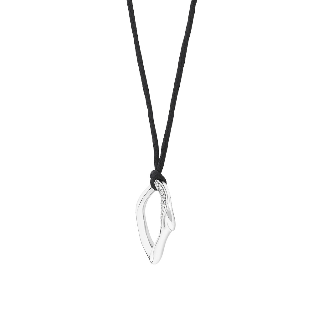 Grand pendentif Spirits Bay en argent sterling avec diamants totalisant 0,15 ct