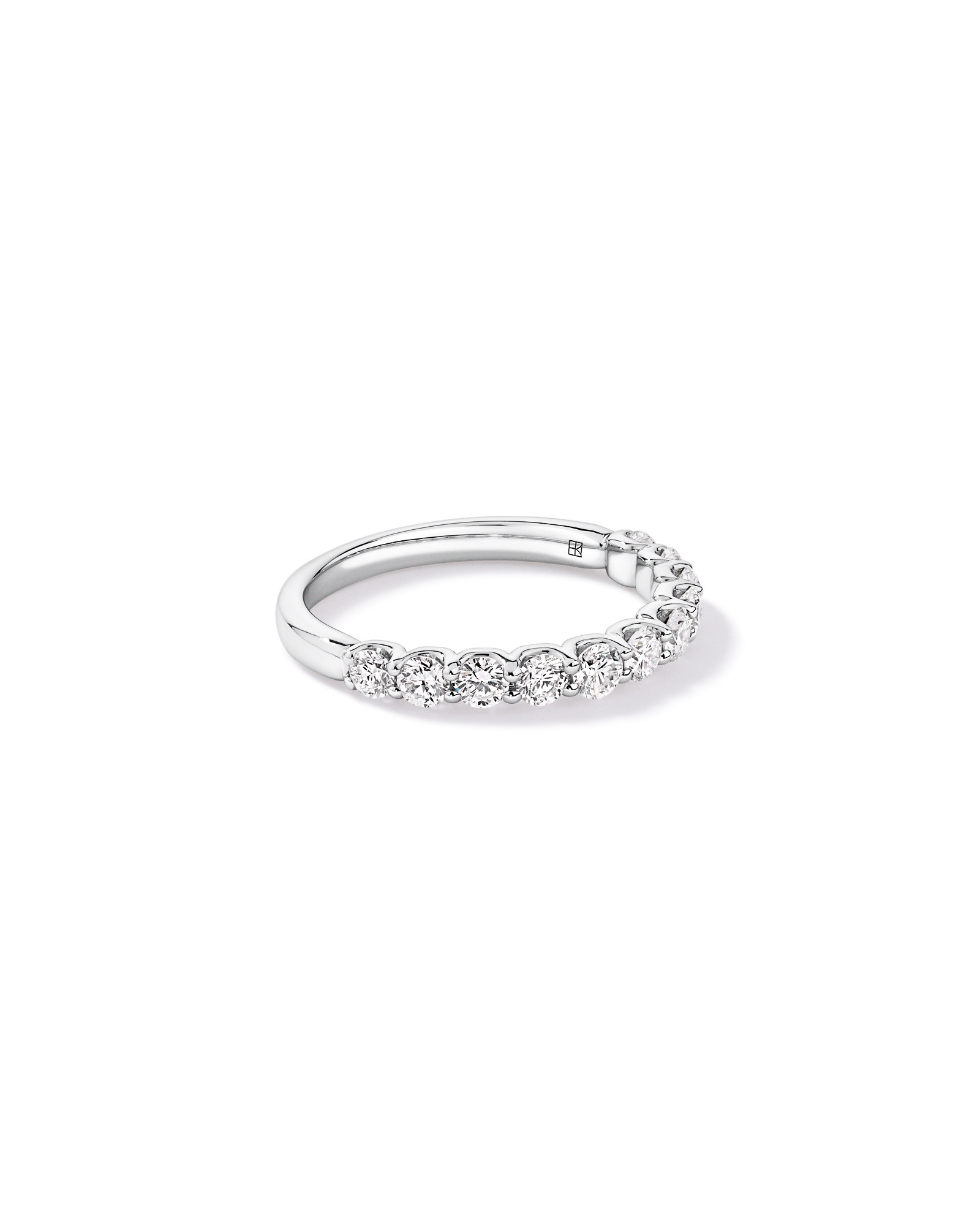 0.83TW Round Brilliant Laboratory-Grown Diamond Wedding Band 14kt Gold