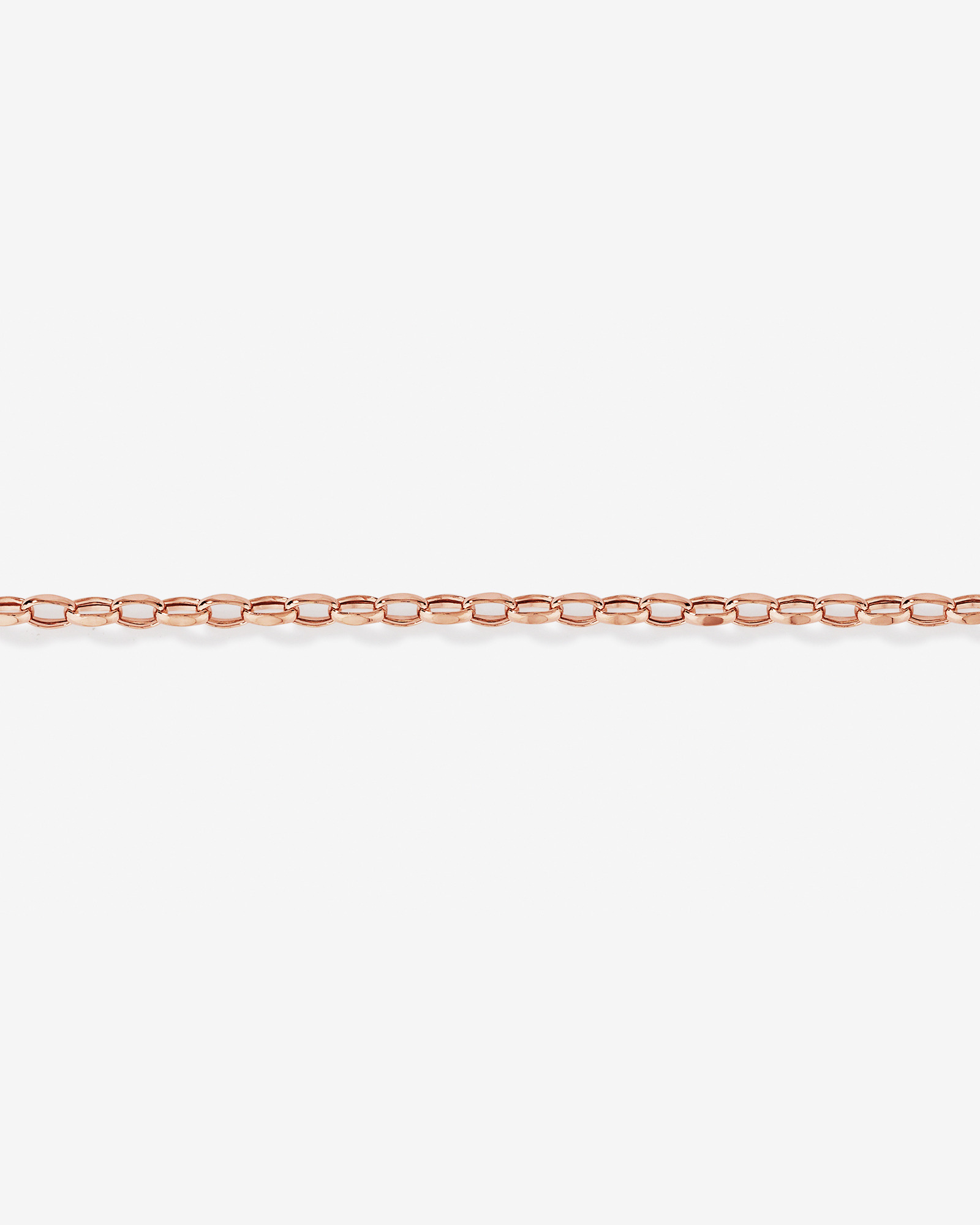 19cm (7.5") 3mm-3.5mm Width Belcher Bracelet in 10kt Rose Gold