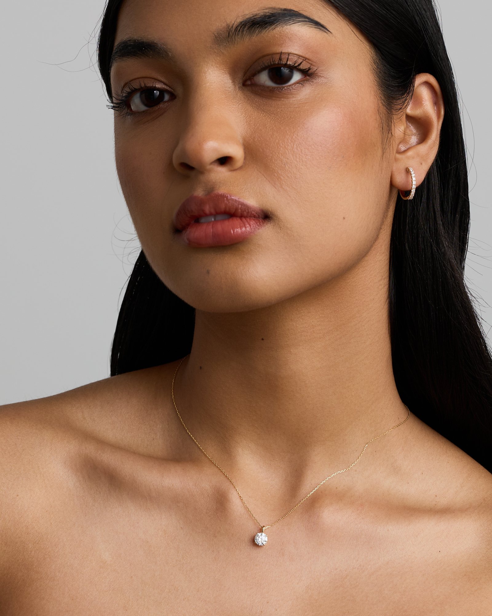 0.50 Carat TW Diamond Ethereal Huggie Earrings in 10kt Yellow Gold