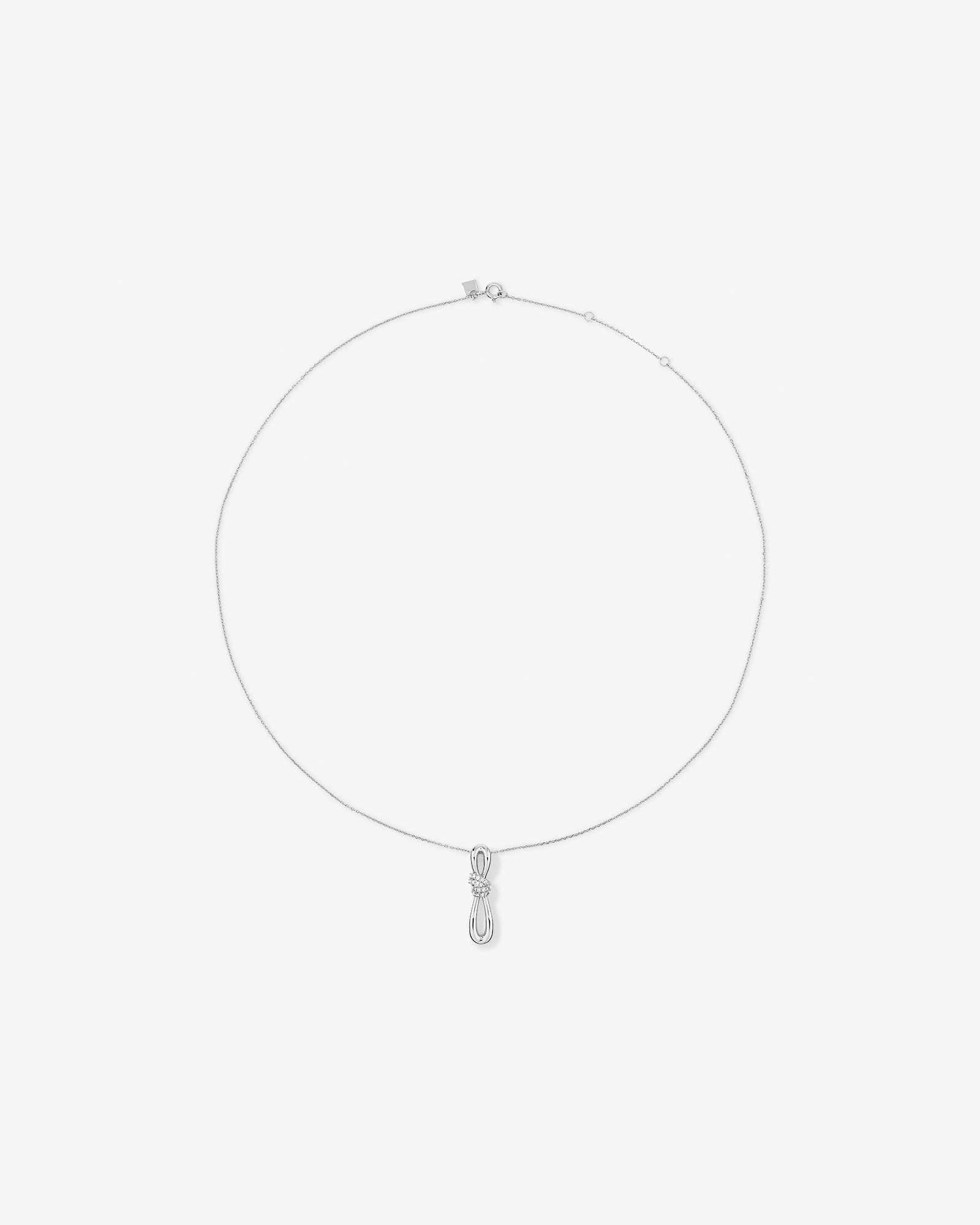 Pendentif TW Diamond Knots 0,15 carat en argent sterling